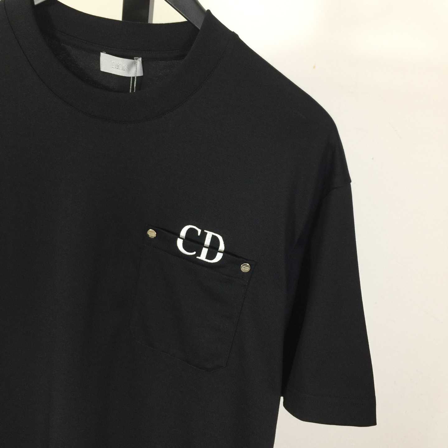 Dior Logo Cotton T-Shirt  - FashionPlug