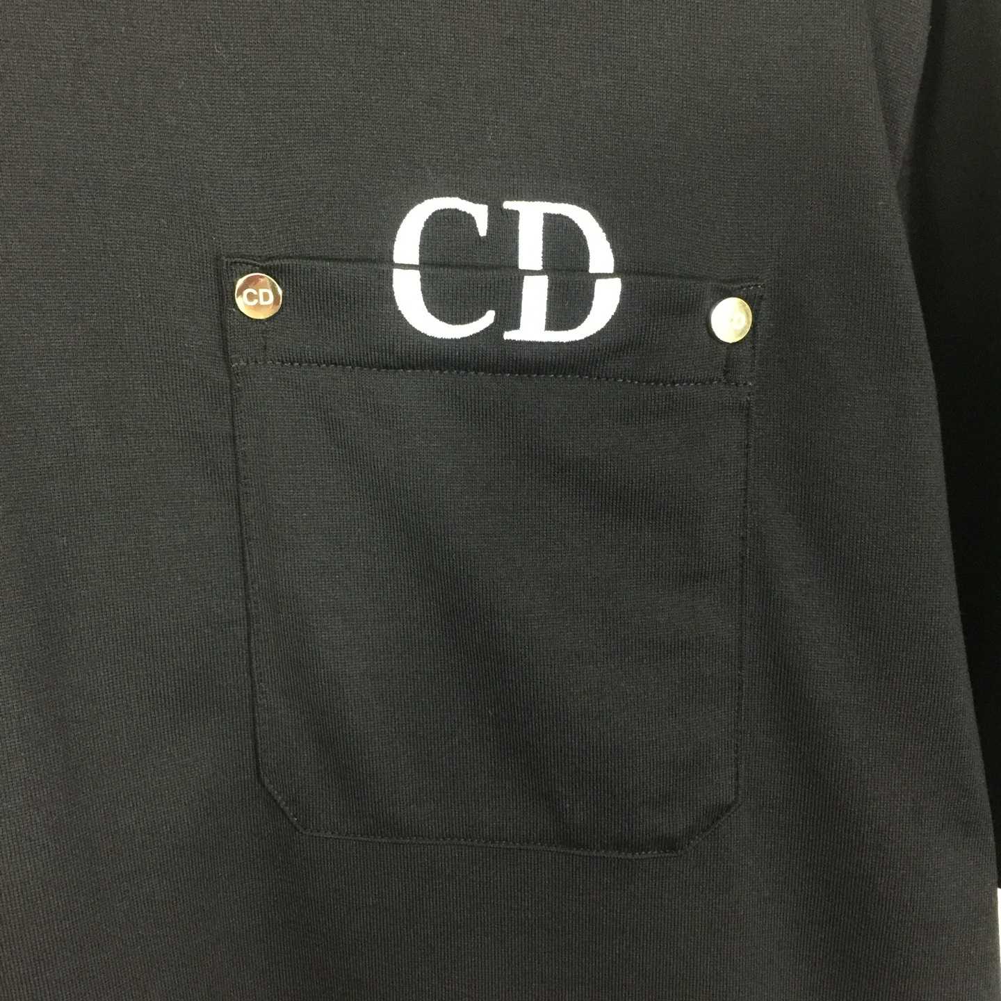 Dior Logo Cotton T-Shirt  - FashionPlug