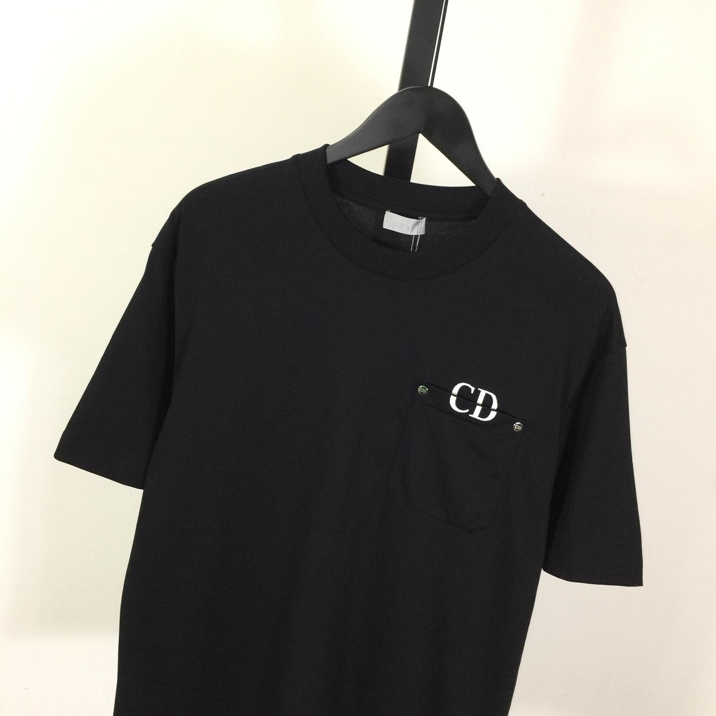 Dior Logo Cotton T-Shirt  - FashionPlug