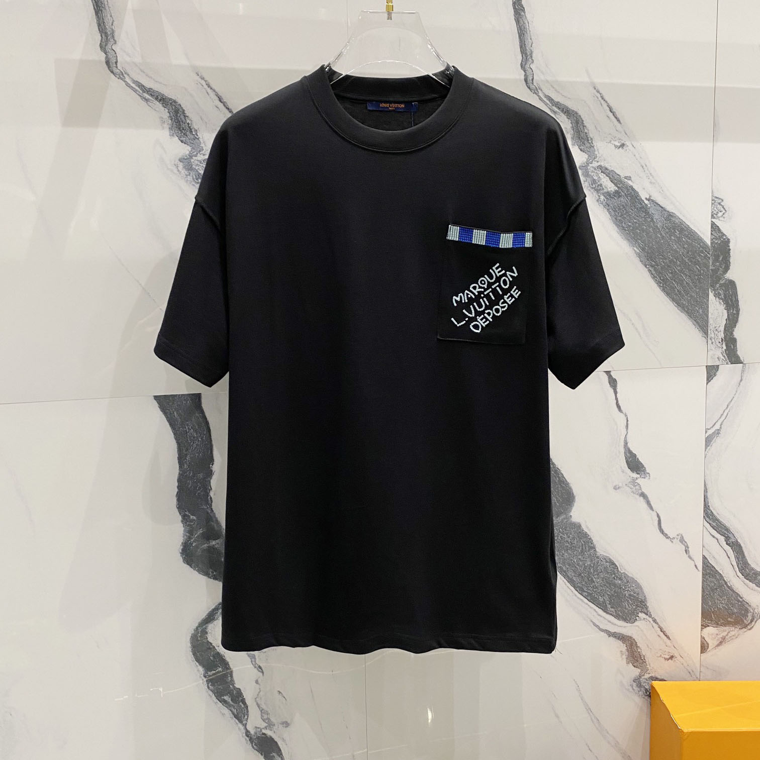 Louis Vuitton Embellished Short-Sleeved Cotton Crewneck   1AFRJG - FashionPlug