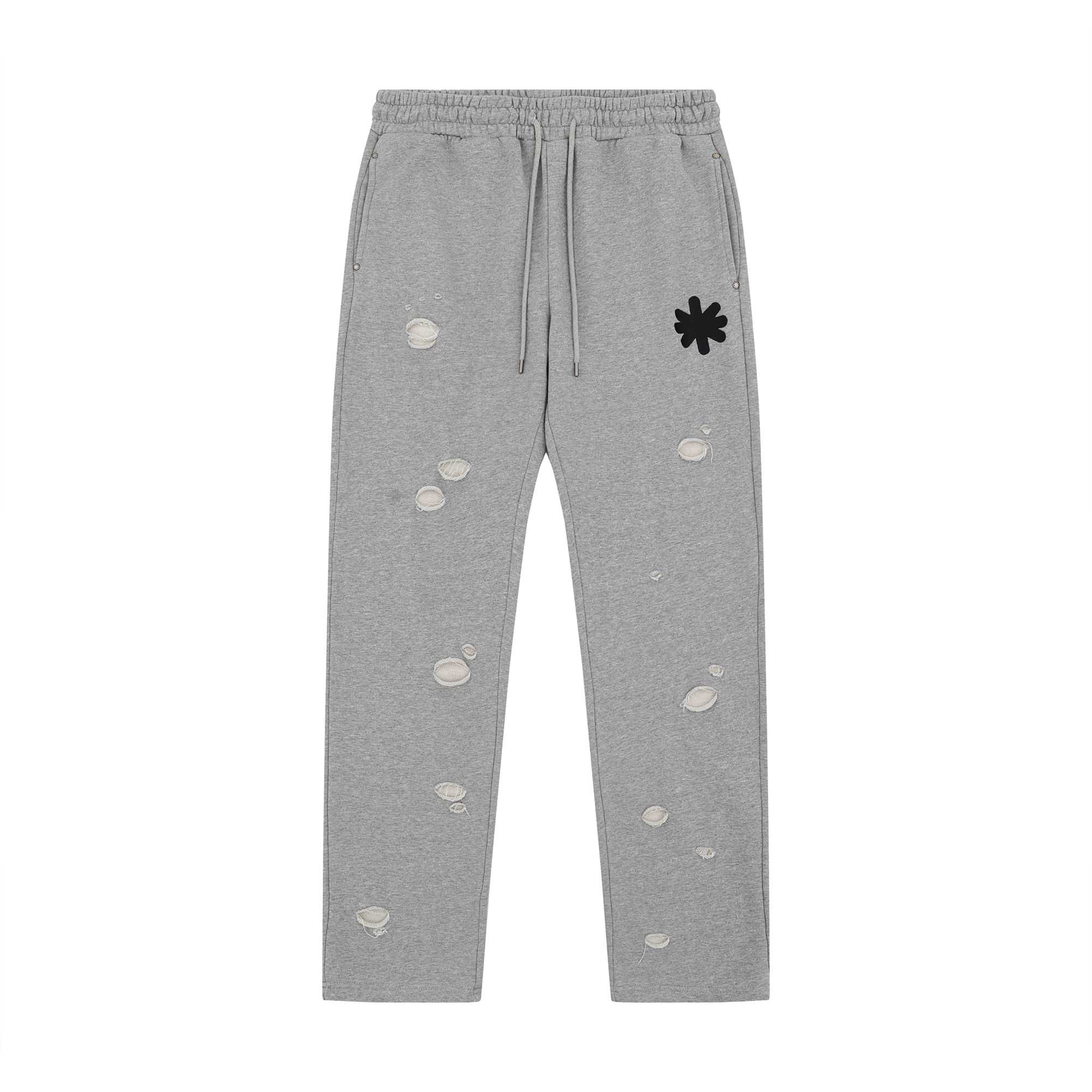 Lost SDHWS Double Layered Logo Sweatpants Heather Grey - FashionPlug