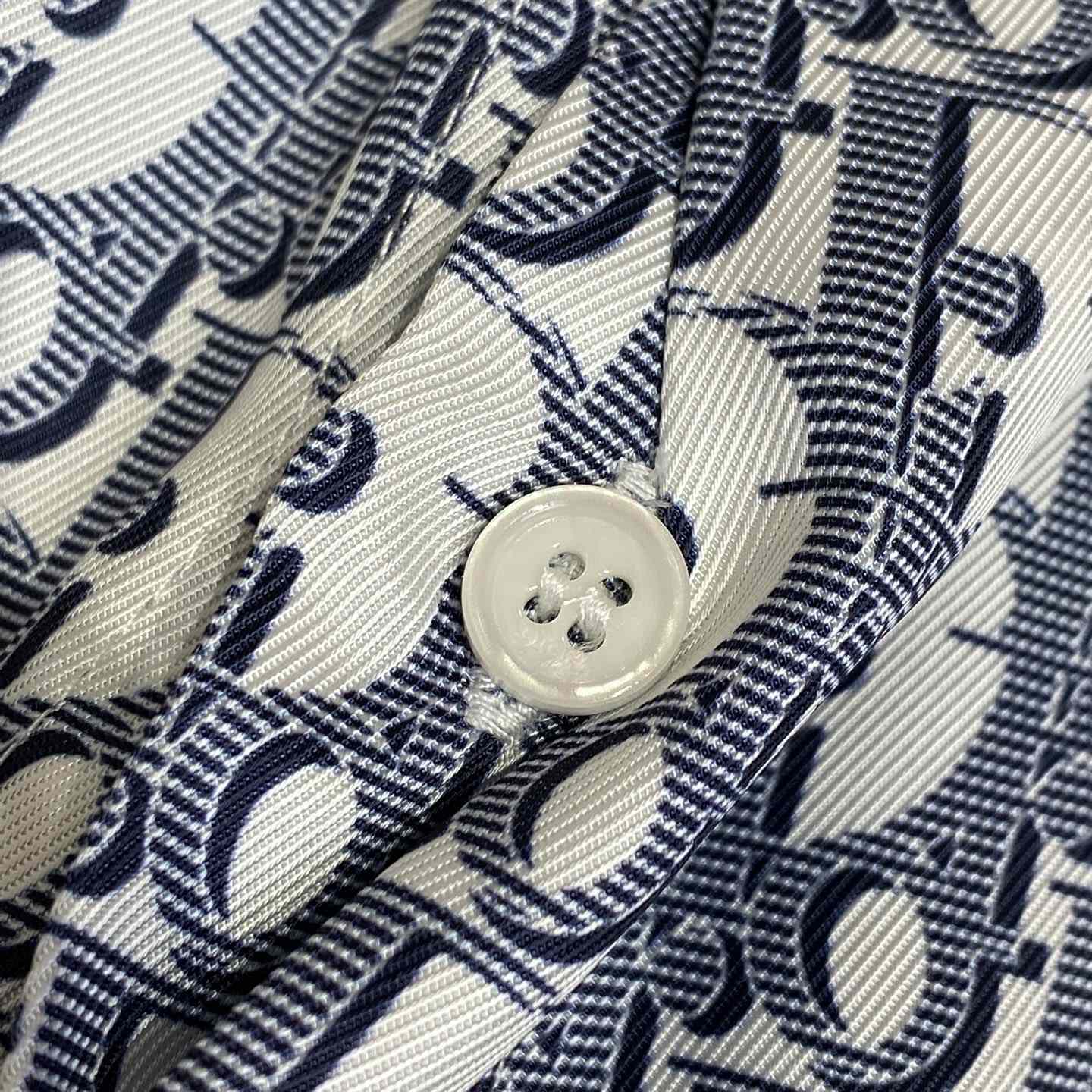 Dior Dior Oblique Long-Sleeved Shirt  - FashionPlug