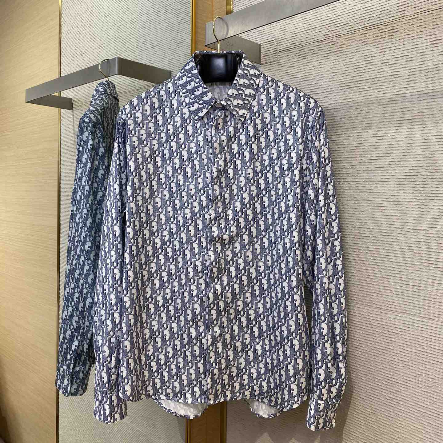 Dior Dior Oblique Long-Sleeved Shirt  - FashionPlug