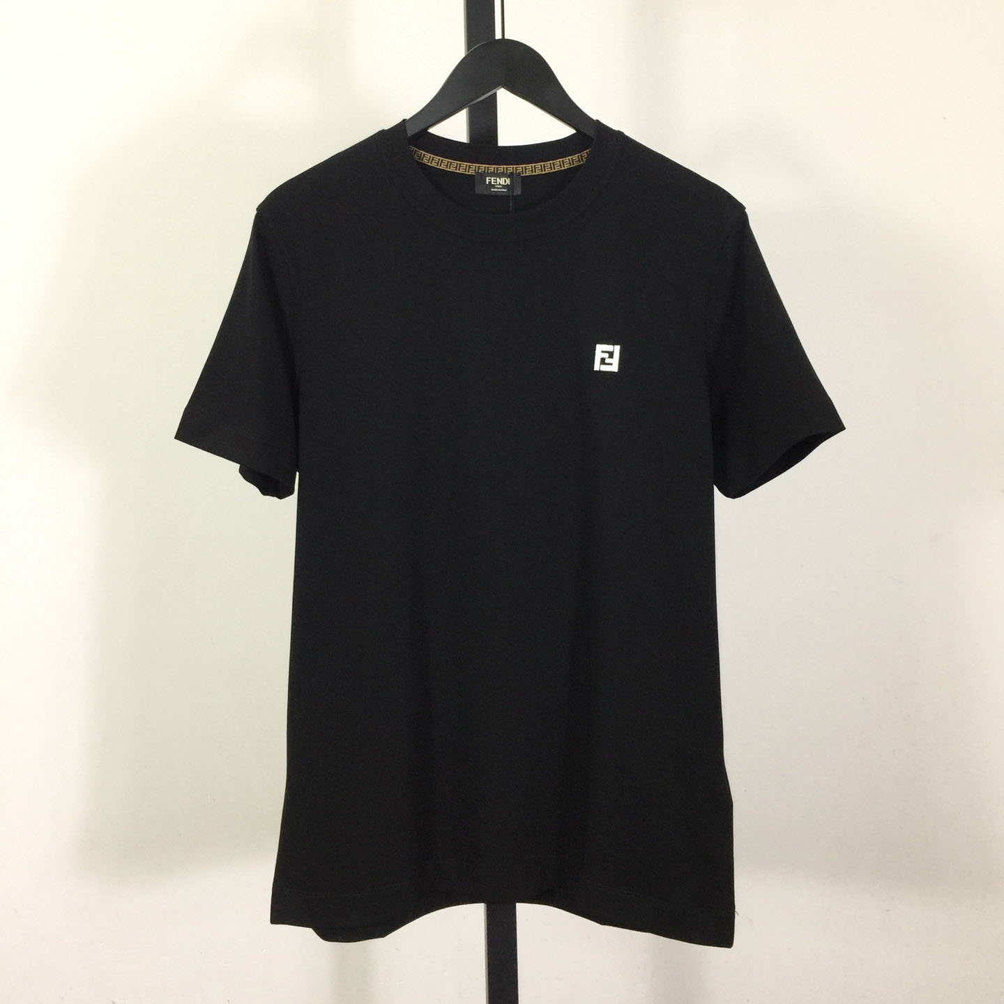 Fendi Cotton Jersey T-shirt With Embroidery - FashionPlug