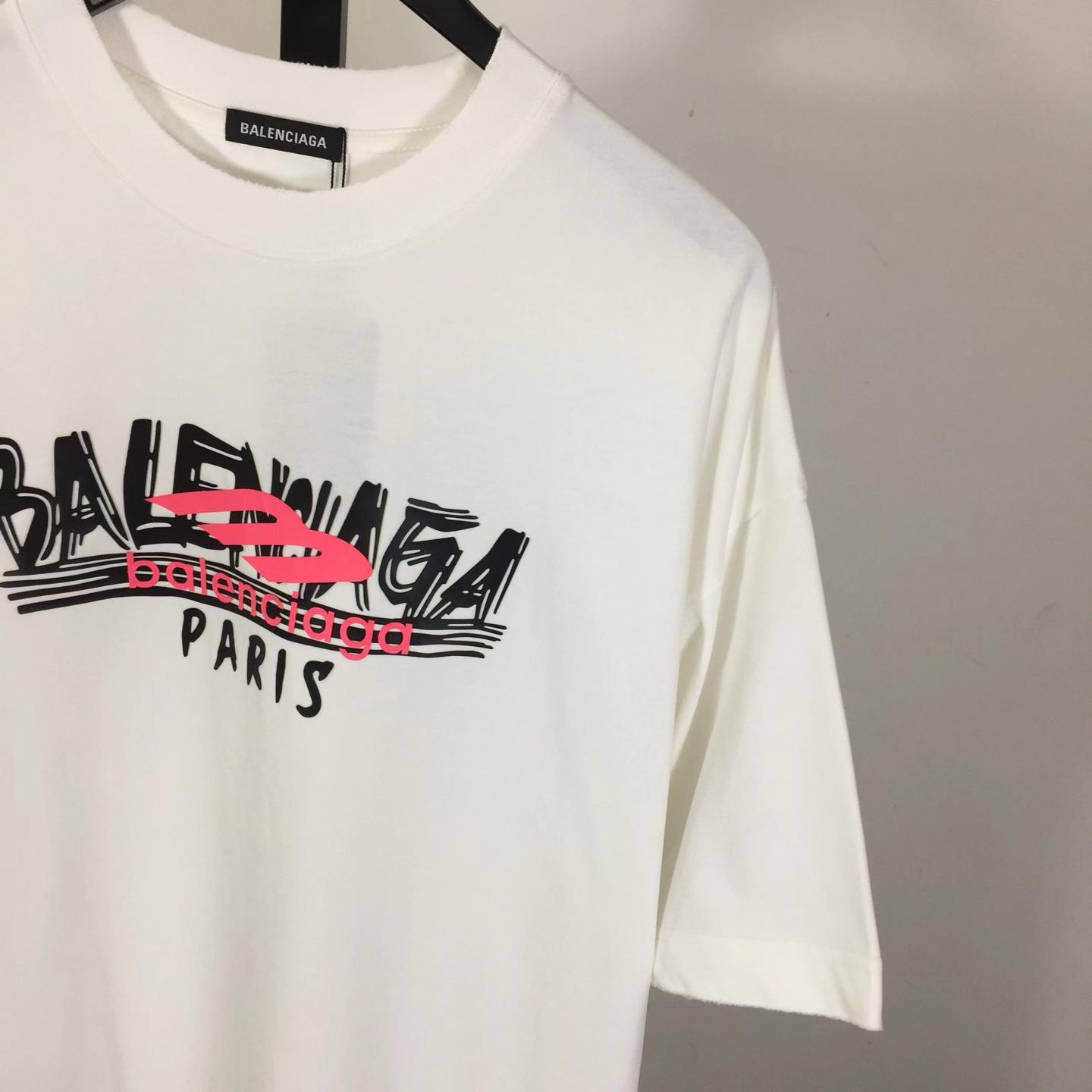 Balenciaga Cotton T-Shirt Medium Fit - FashionPlug