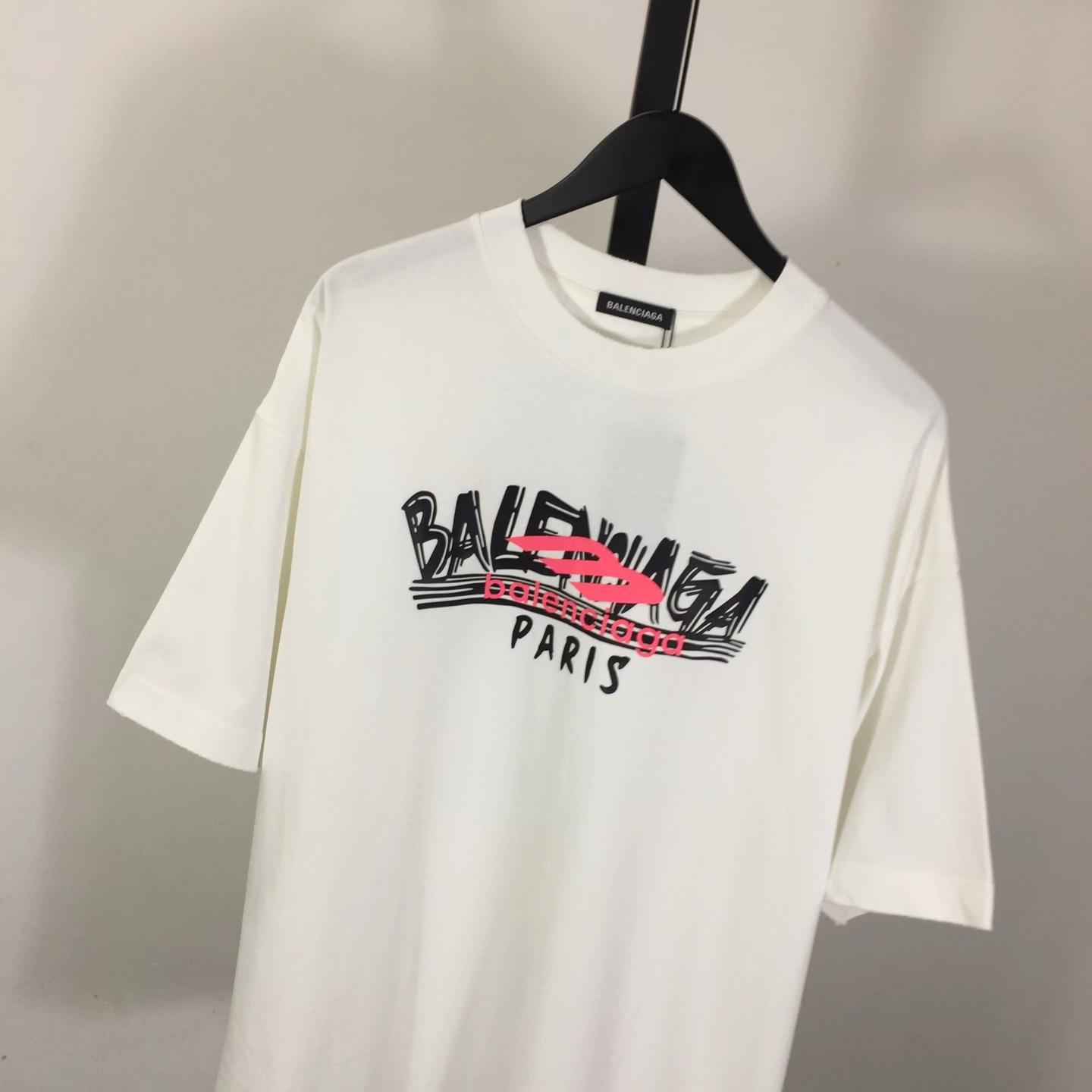 Balenciaga Cotton T-Shirt Medium Fit - FashionPlug