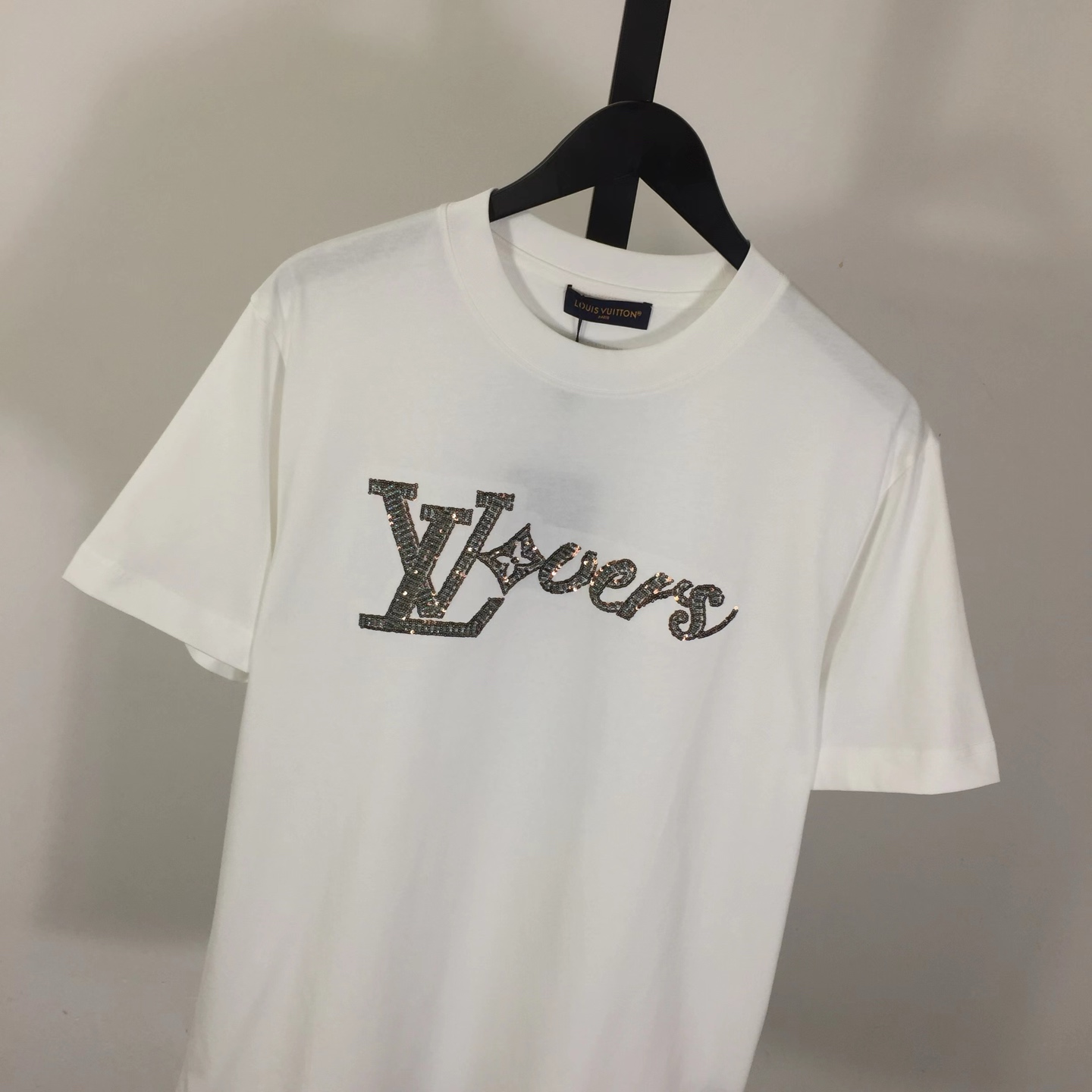 Louis Vuitton LV Vers Embellished Short-Sleeved T-Shirt   - FashionPlug