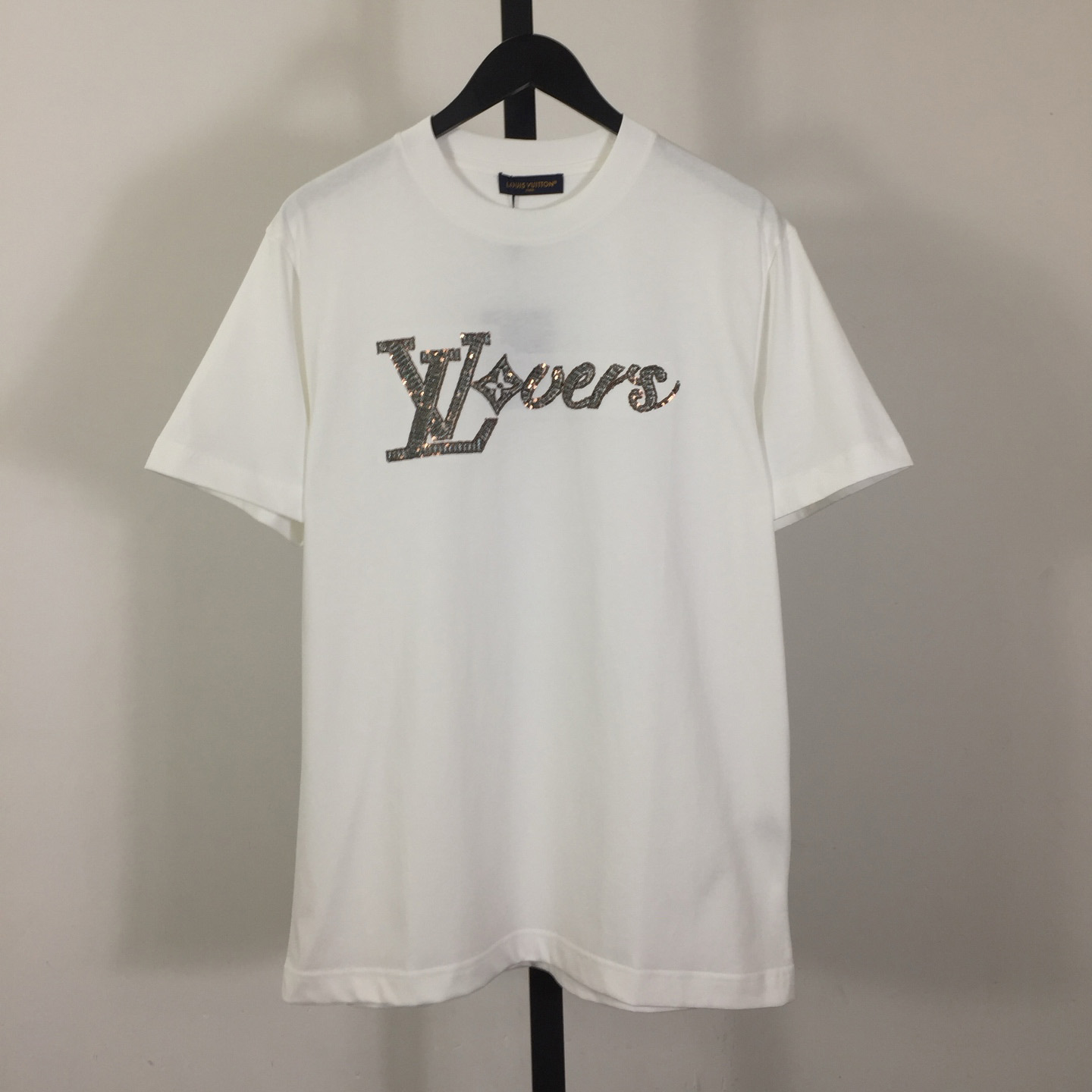 Louis Vuitton LV Vers Embellished Short-Sleeved T-Shirt   - FashionPlug