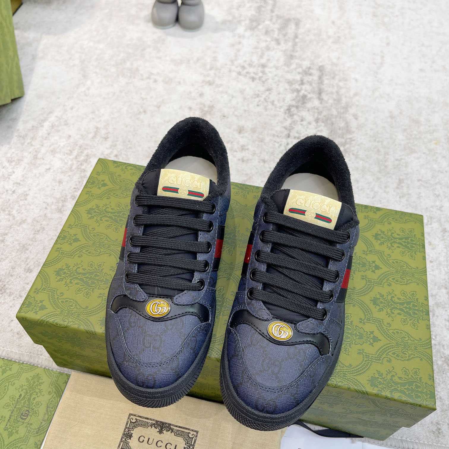 Gucci Men's Screener Sneaker  - FashionPlug