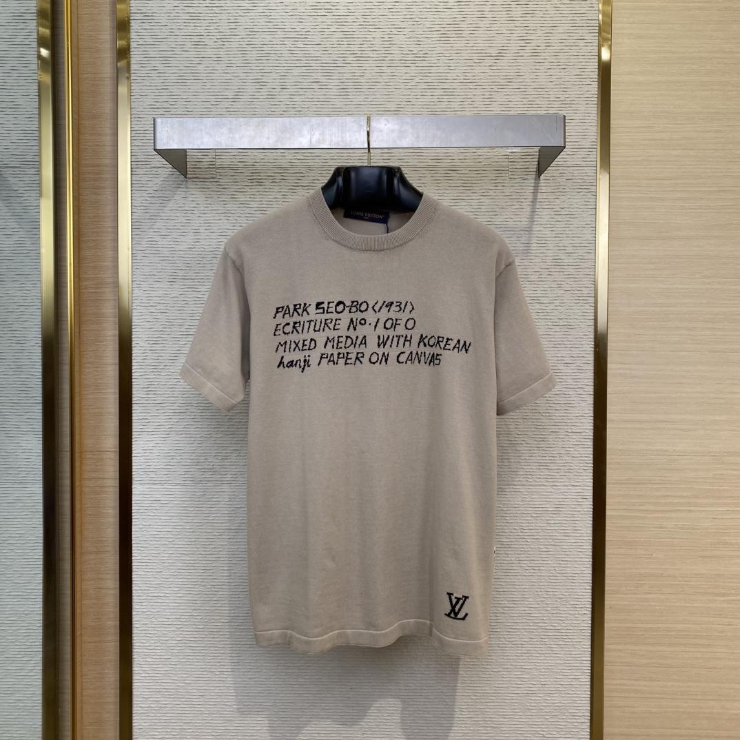 Louis Vuitton LV x Park Seo-Bo Short-Sleeved Cotton Crewneck  1AFXYL - FashionPlug