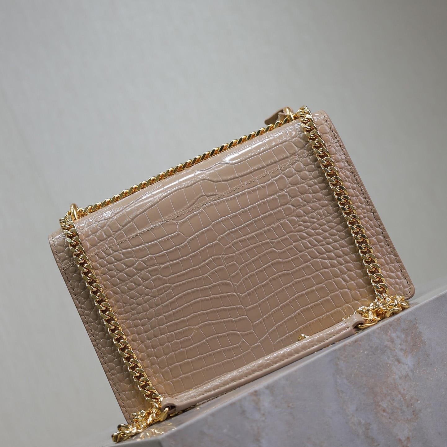 Saint Laurent Women Sunset Medium Leather Shoulder Bag （22x8x16 cm） - FashionPlug