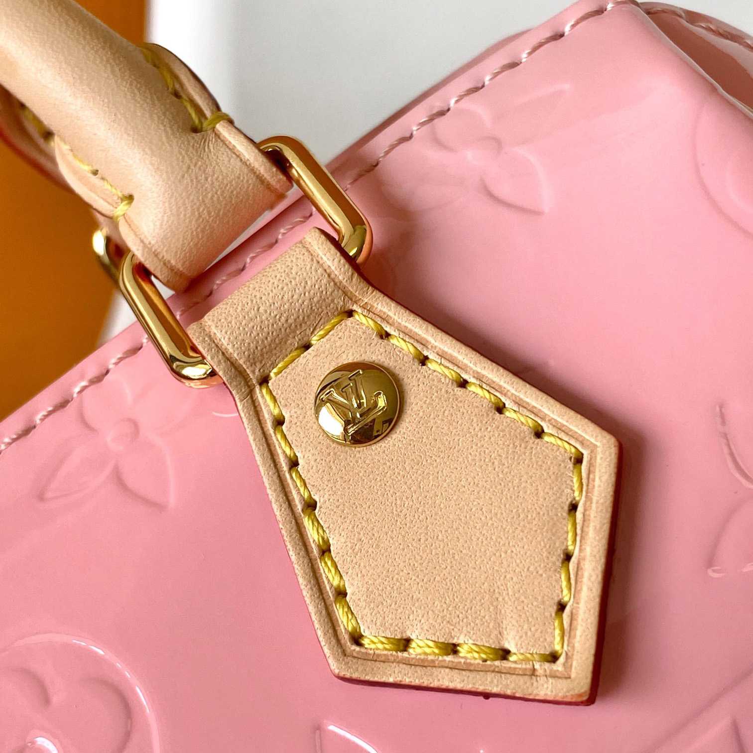 Louis Vuitton Nano Speedy Monogram Vernis Leather  16x10x7.5cm  M81879 - FashionPlug