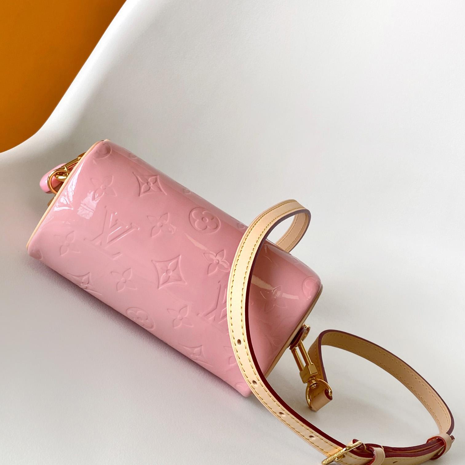 Louis Vuitton Nano Speedy Monogram Vernis Leather  16x10x7.5cm  M81879 - FashionPlug