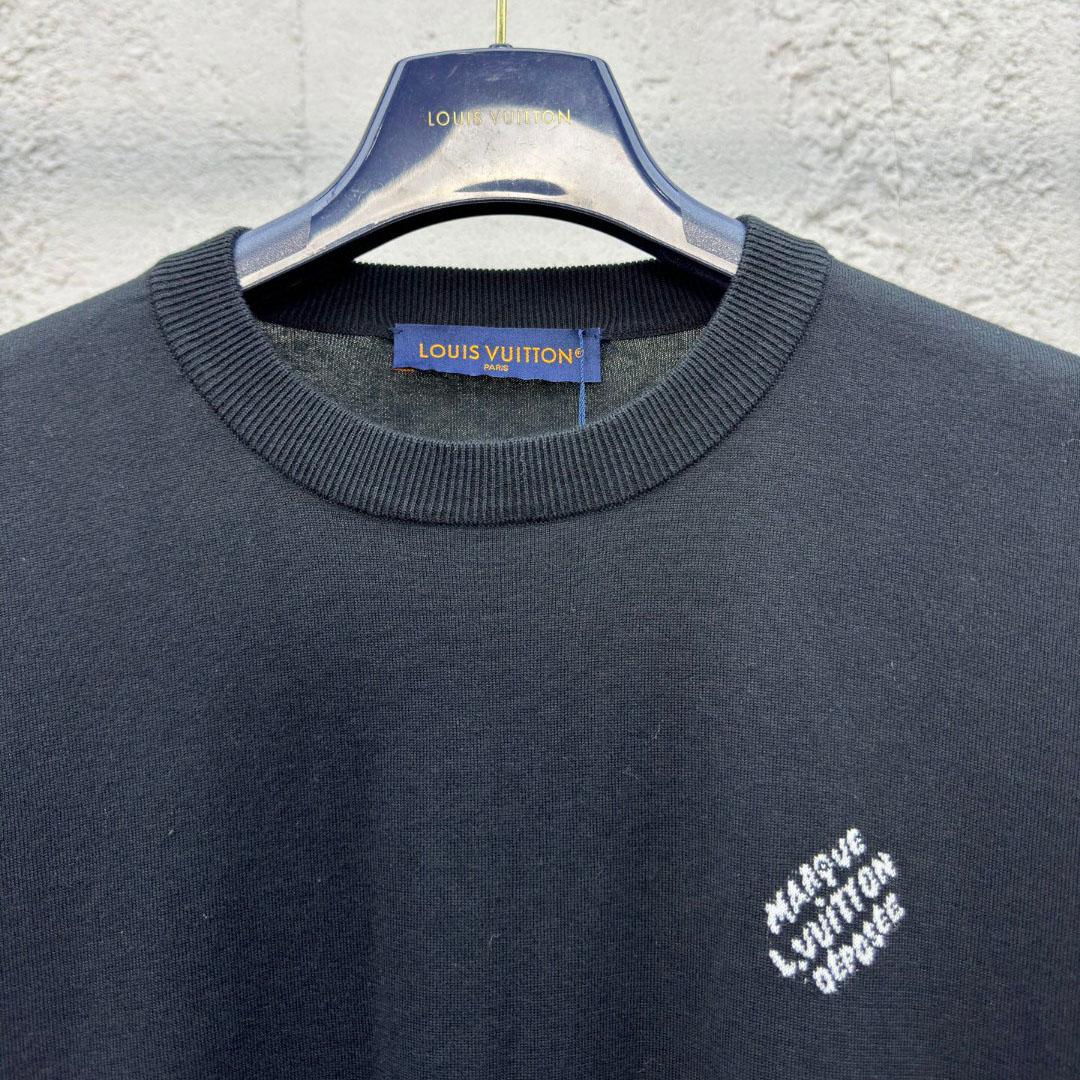 Louis Vuitton Short-Sleeved Cotton Crewneck  1AGKMG - FashionPlug