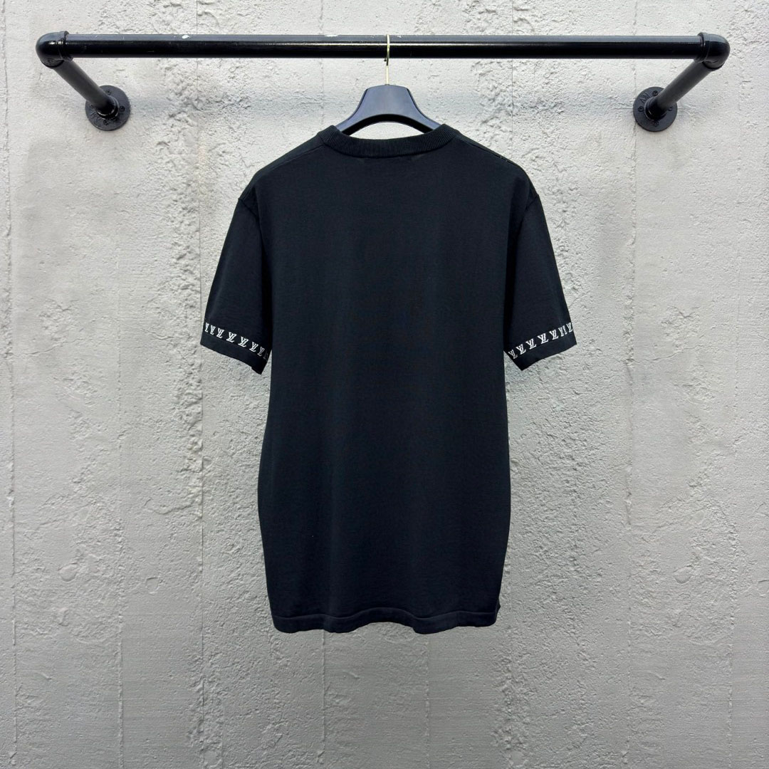 Louis Vuitton Short-Sleeved Cotton Crewneck  1AGKMG - FashionPlug