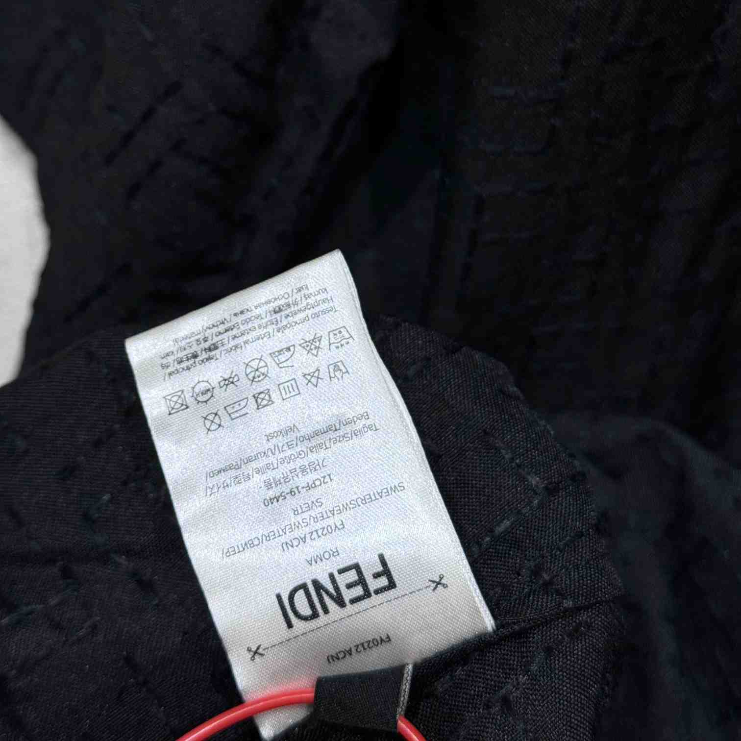 Fendi Black Linen FF Jacquard Shirt - FashionPlug