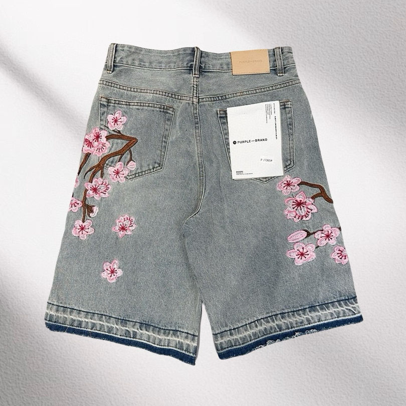 Purple-Brand Denim Shorts    1365 - FashionPlug