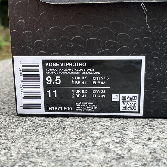 Nike Zoom Kobe 6 Protr''Total Orange''   IH1871-800 - FashionPlug