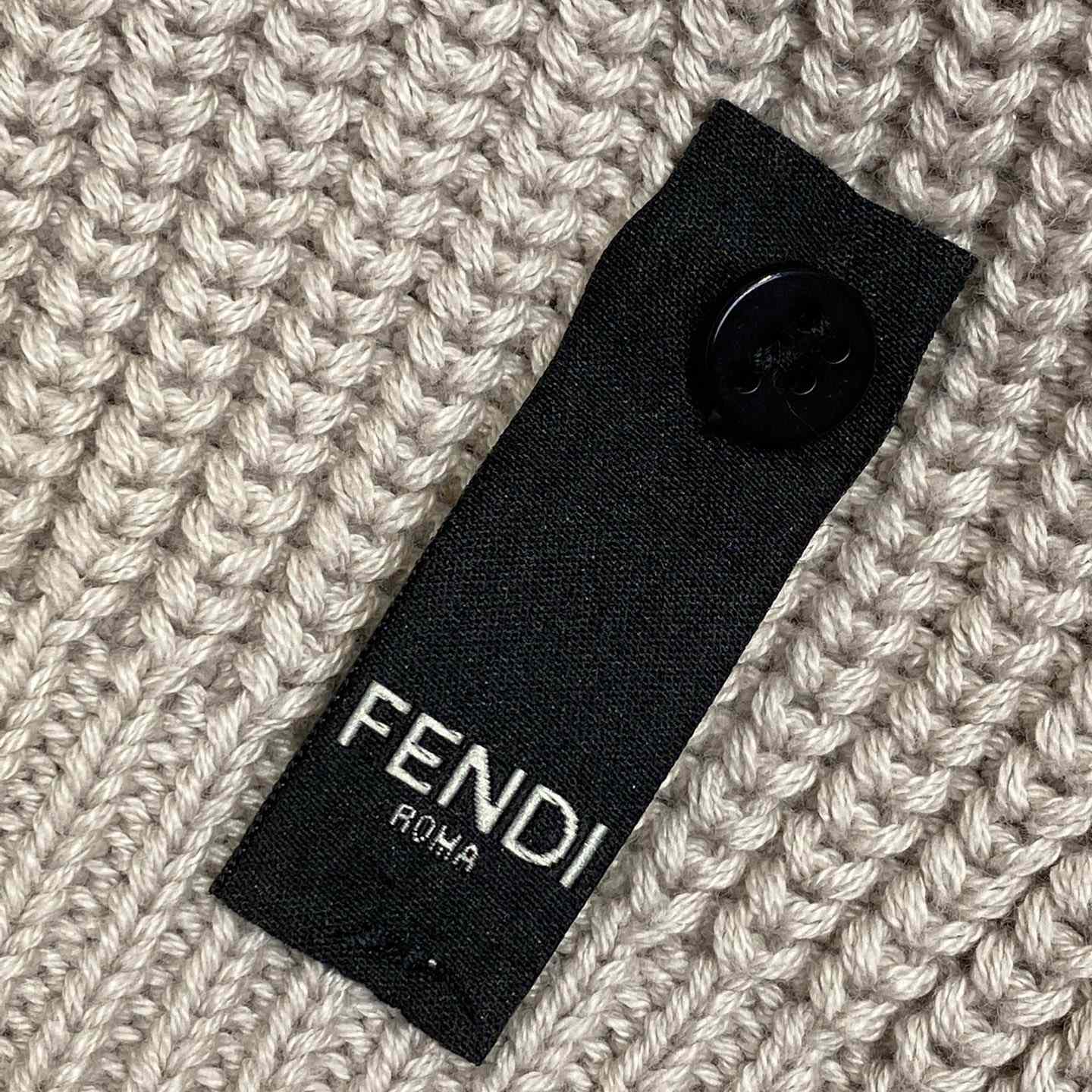 Fendi Yellow And Beige Cotton Jersey Polo Shirt - FashionPlug