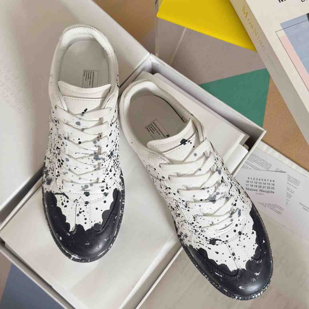 Maison Margiela Replica 'Paint Splatter - White Black' - FashionPlug