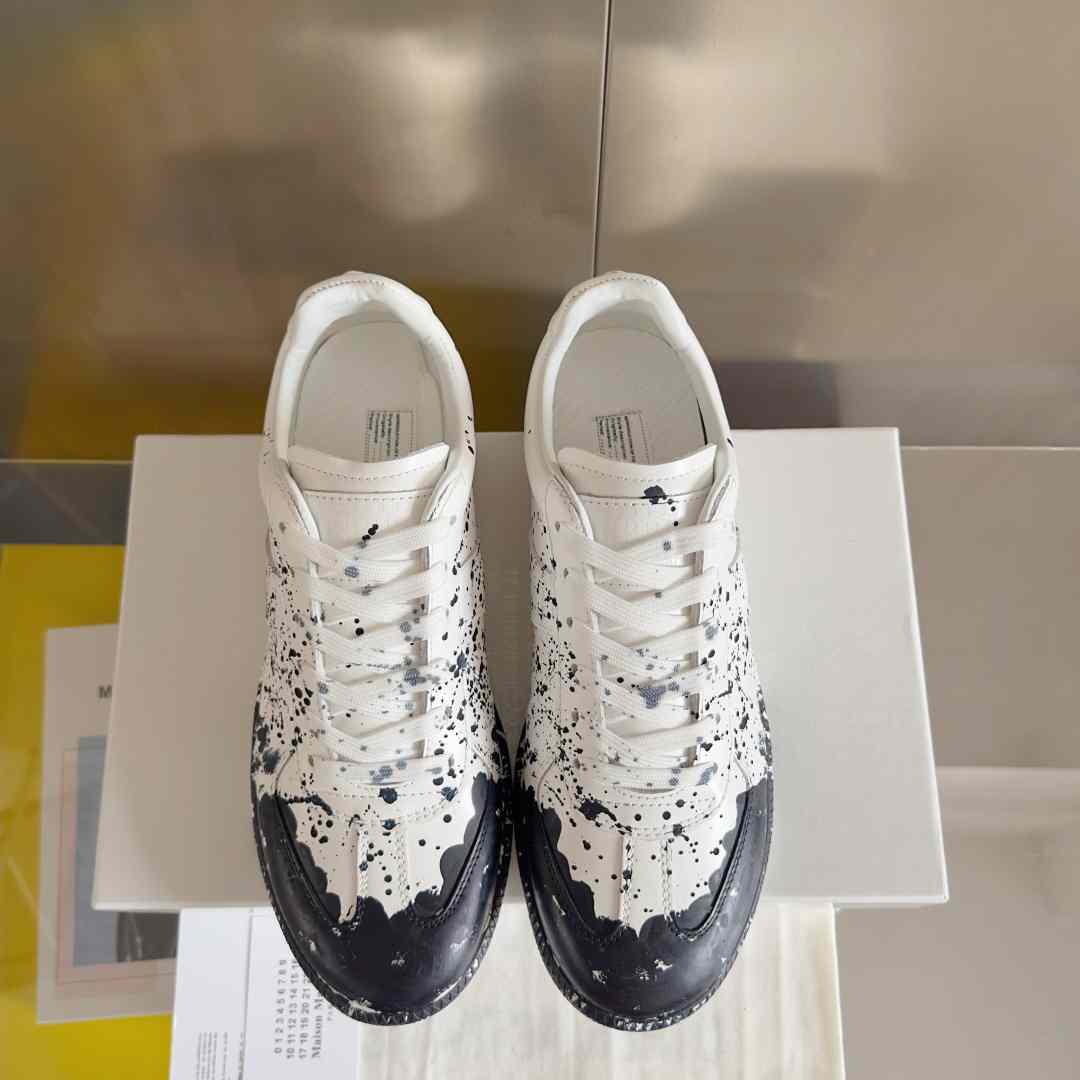 Maison Margiela Replica 'Paint Splatter - White Black' - FashionPlug