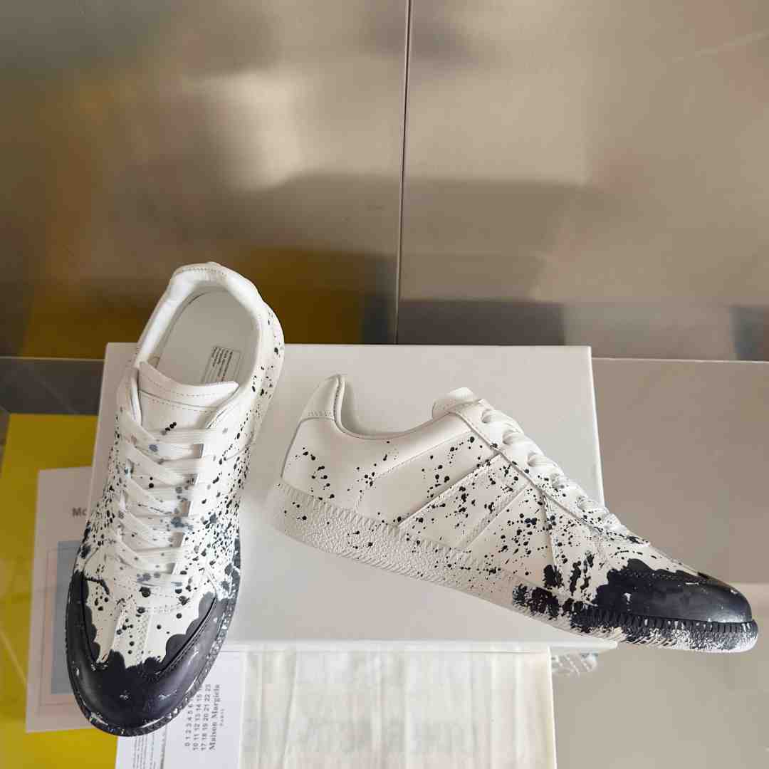 Maison Margiela Replica 'Paint Splatter - White Black' - FashionPlug