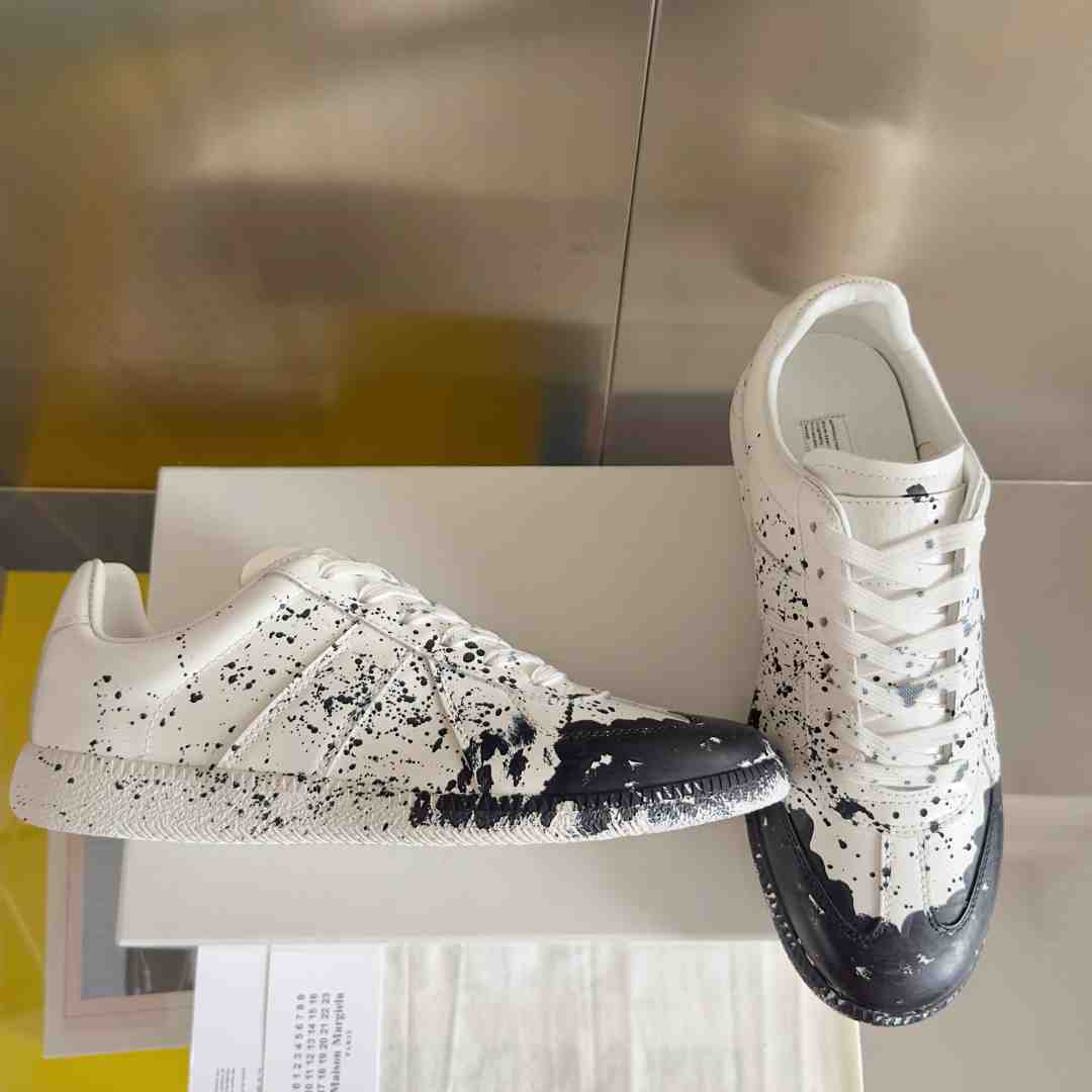 Maison Margiela Replica 'Paint Splatter - White Black' - FashionPlug