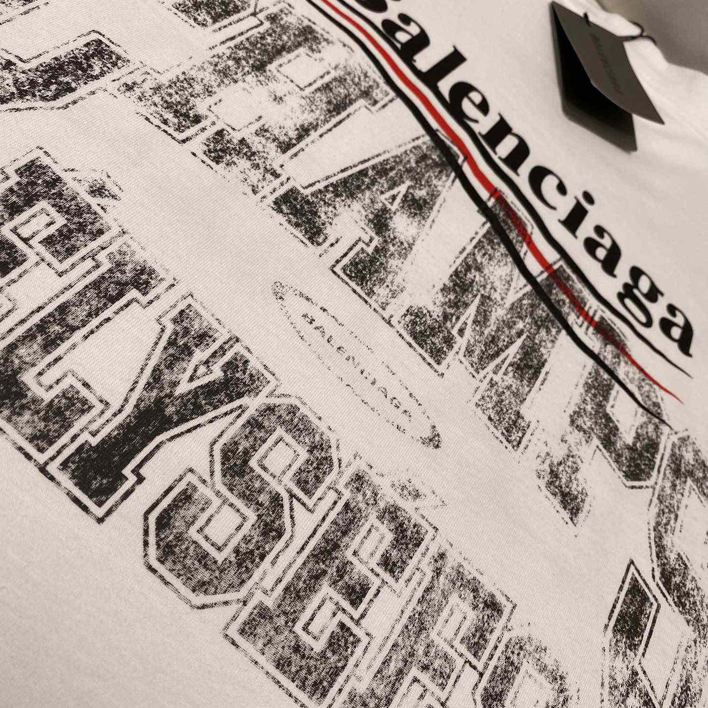 Balenciaga Overlayer Political Campaign T-Shirt Small Fit In White  - FashionPlug
