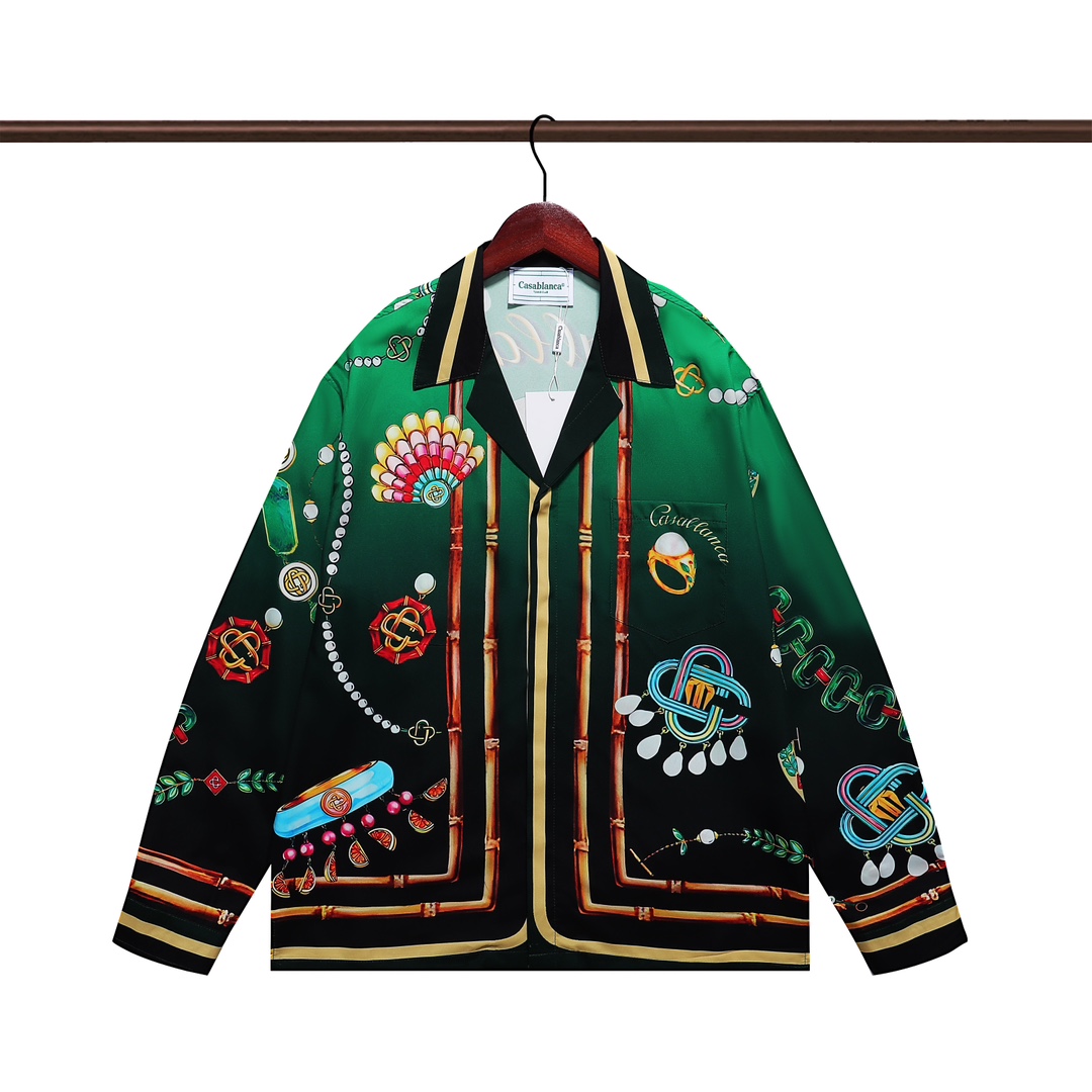 Casablanca La Boite A Bijoux Silk Shirt     - FashionPlug