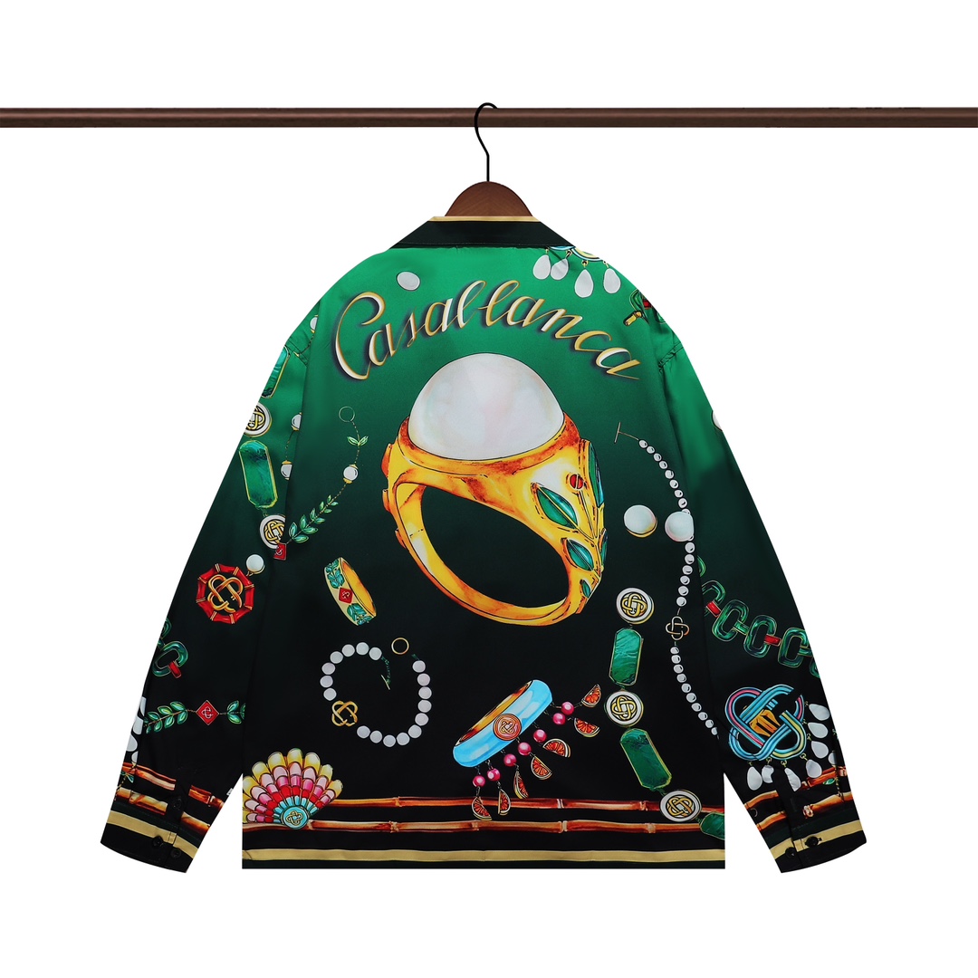 Casablanca La Boite A Bijoux Silk Shirt     - FashionPlug