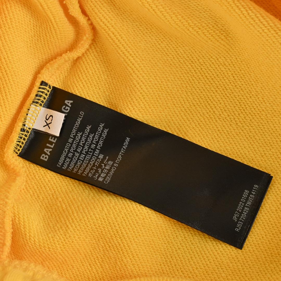 Balenciaga Sweat Shorts 'Faded Yellow' - FashionPlug