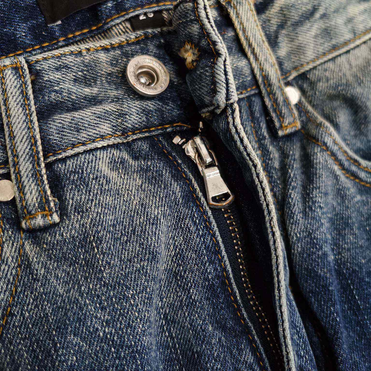 Who Decides War Motif Patched Jeans   702 - FashionPlug