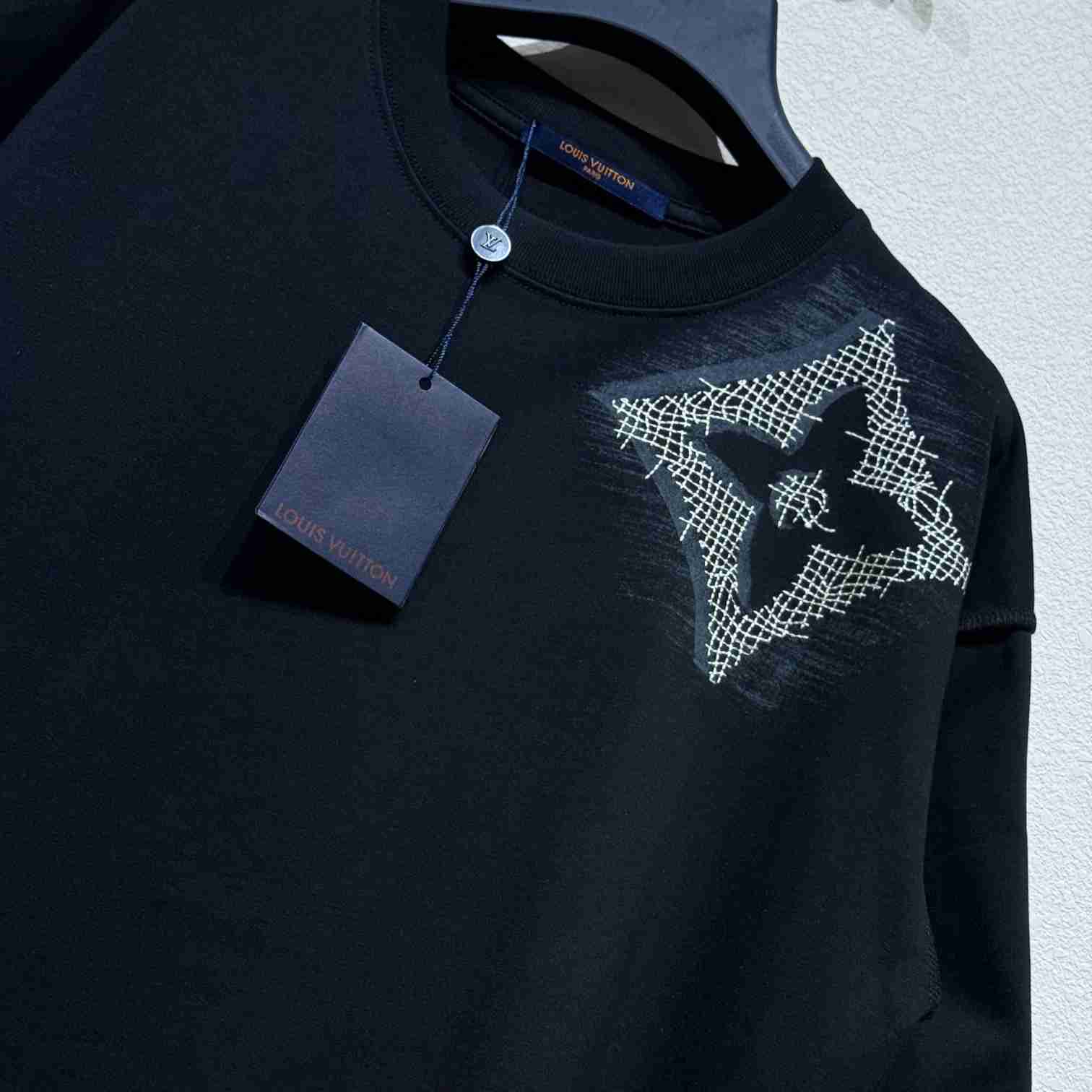Louis Vuitton Short-Sleeved Cotton Crewneck    - FashionPlug