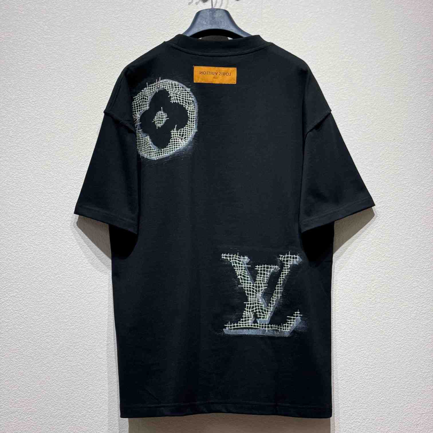 Louis Vuitton Short-Sleeved Cotton Crewneck    - FashionPlug