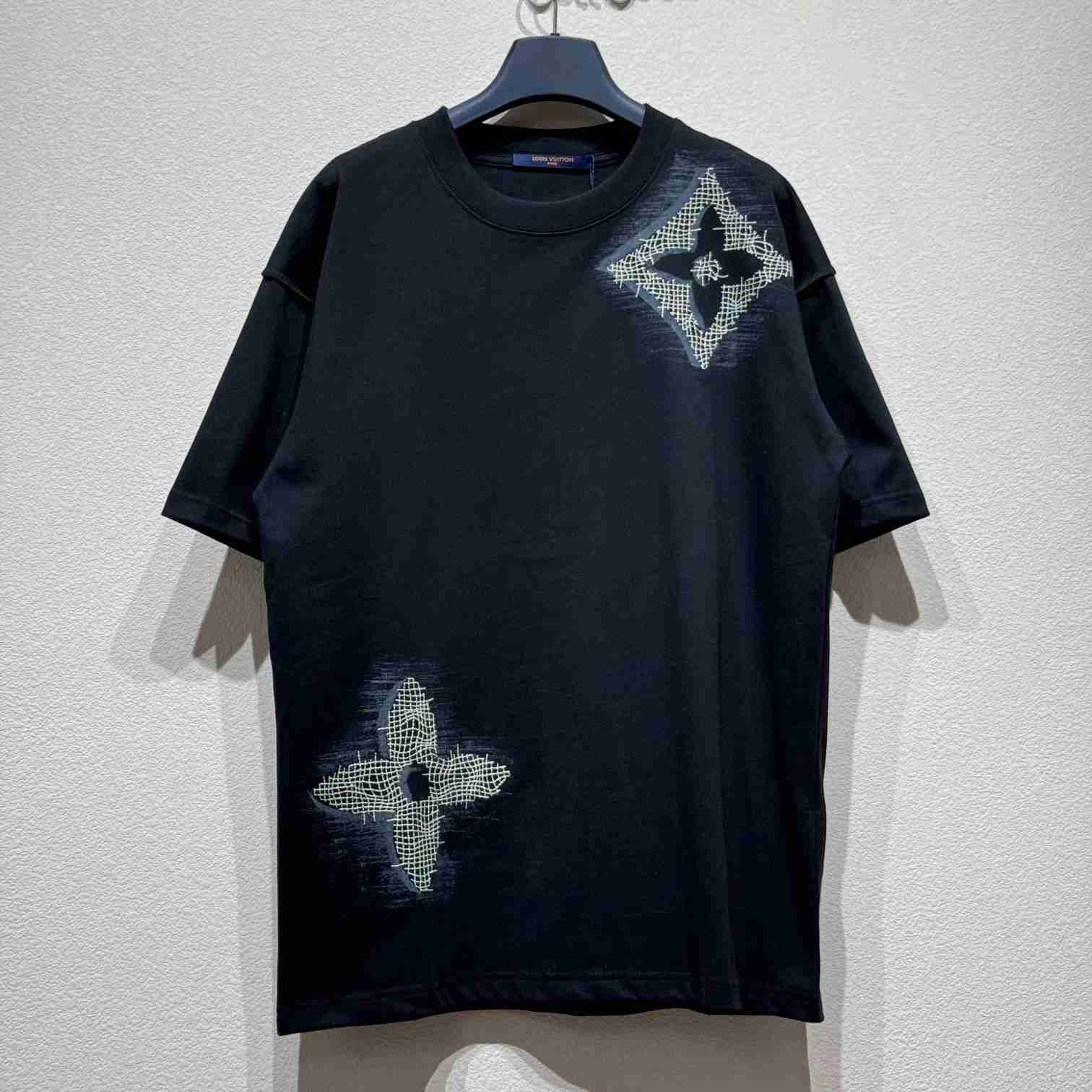 Louis Vuitton Short-Sleeved Cotton Crewneck    - FashionPlug