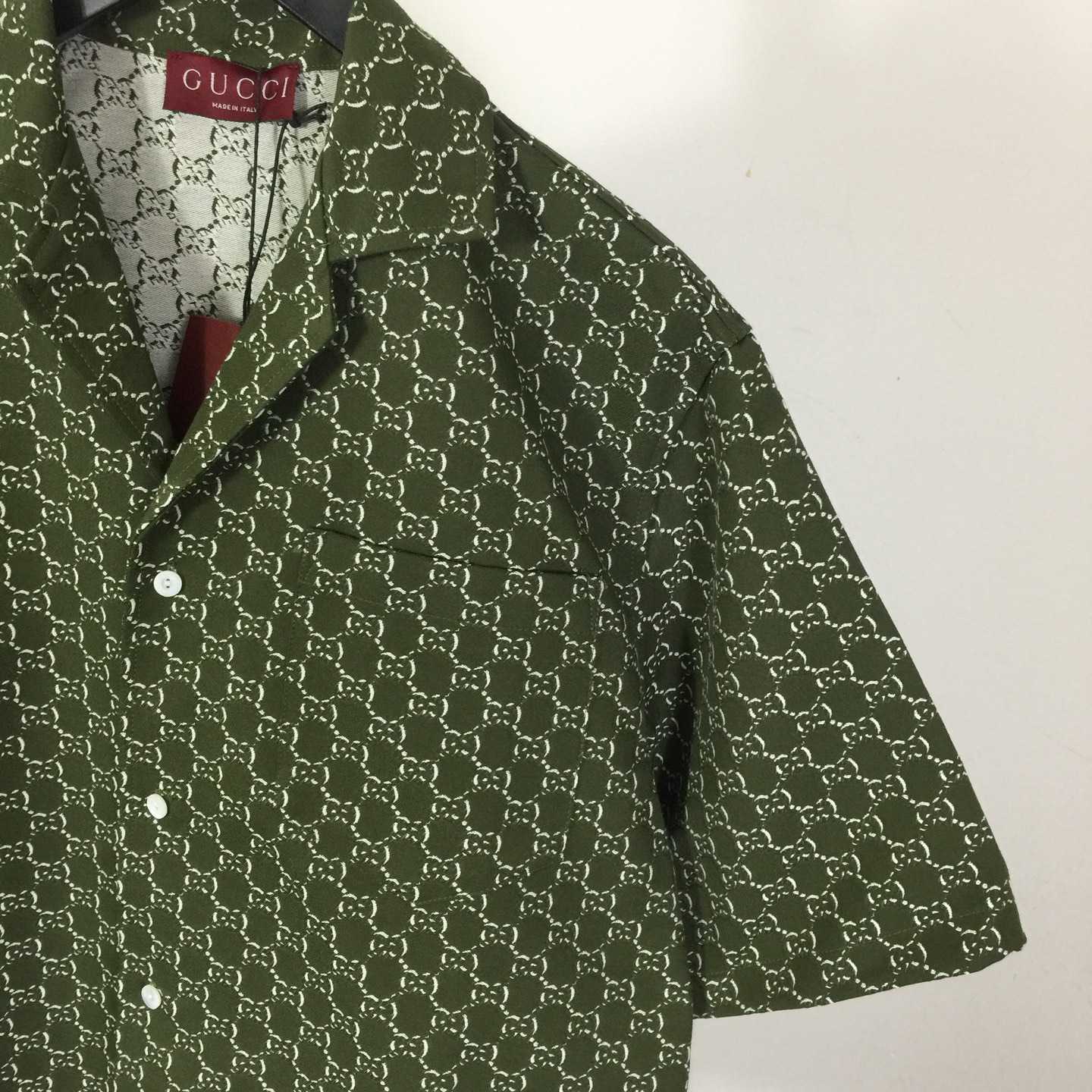Gucci GG Linen Blend Canvas Shirt - FashionPlug