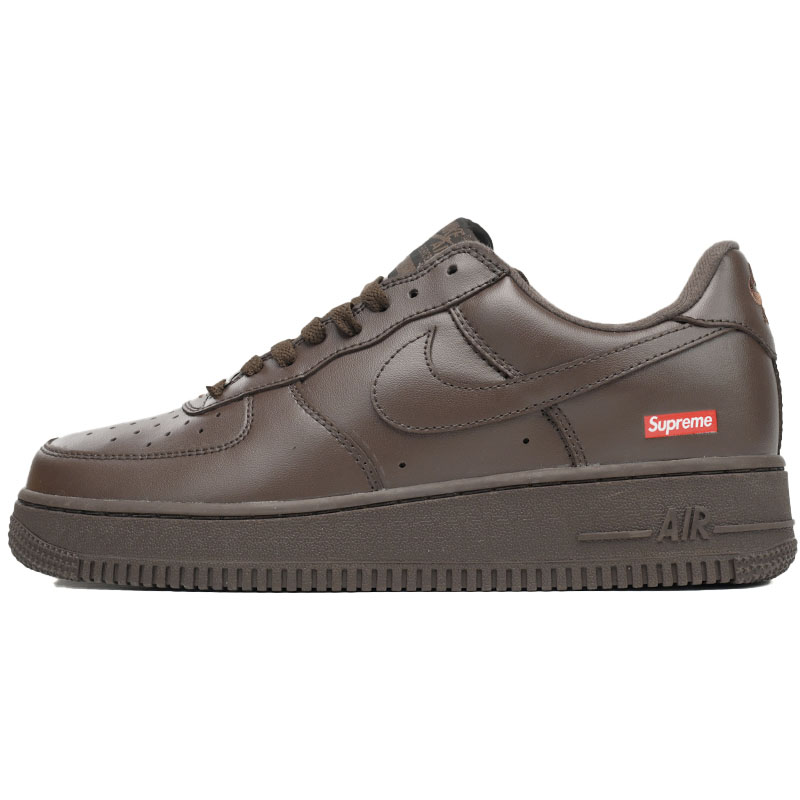 Supreme x Air Force 1 Low 'Box Logo - Baroque Brown' - FashionPlug