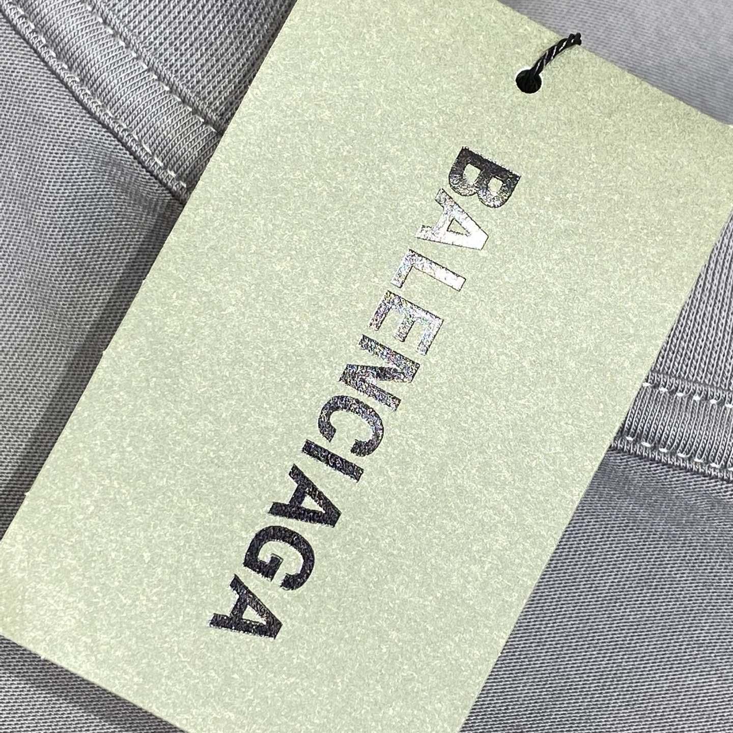 Balenciaga Human Being Shifted T-Shirt In Dark Grey - FashionPlug