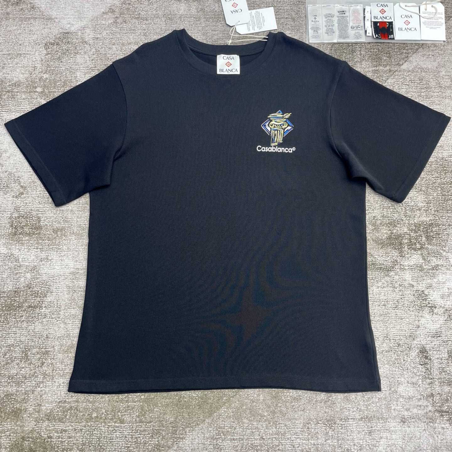 Casablanca Diamond Column Printed T-Shirt   C953 - FashionPlug