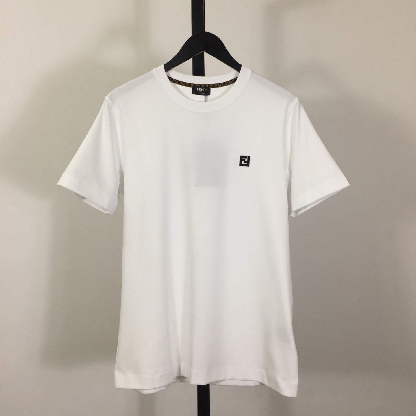 Fendi Cotton Jersey T-shirt With Embroidery - FashionPlug