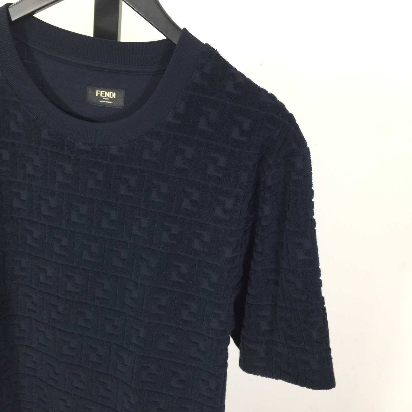 Fendi Blue FF Piqué T-shirt - FashionPlug