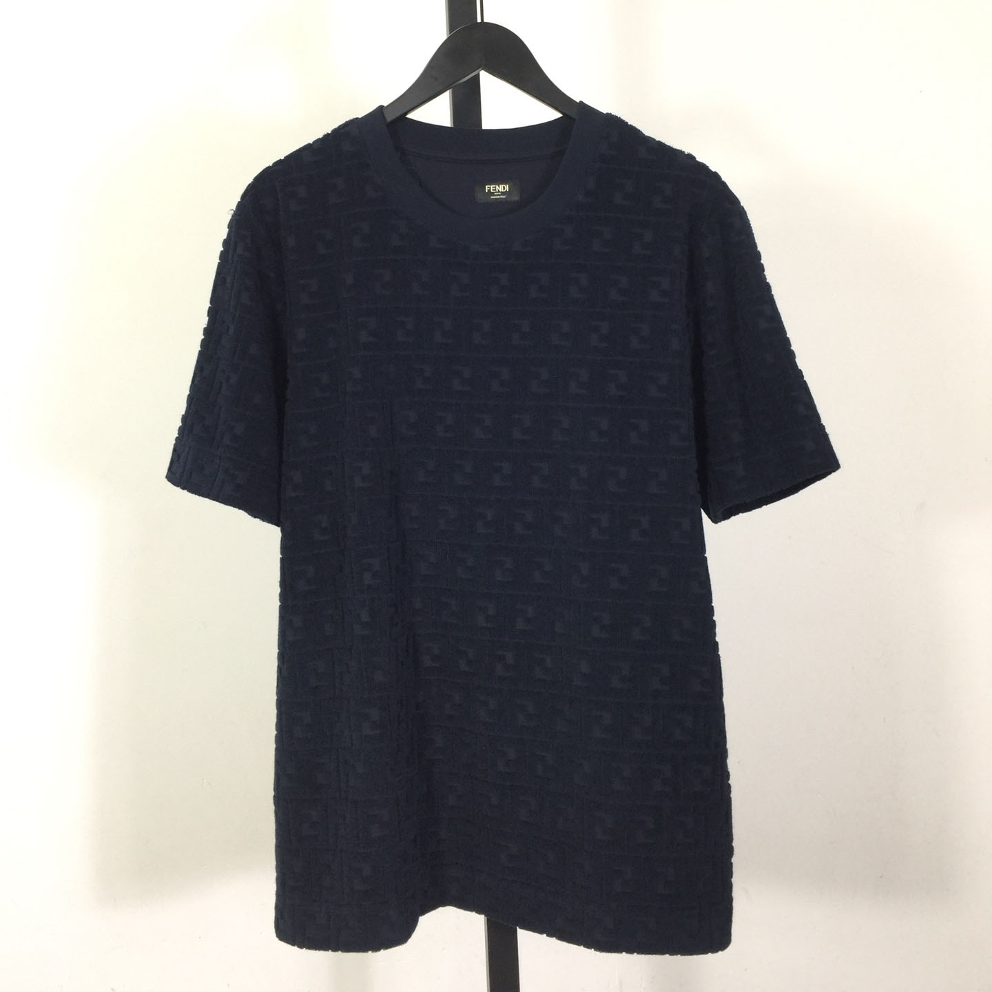 Fendi Blue FF Piqué T-shirt - FashionPlug