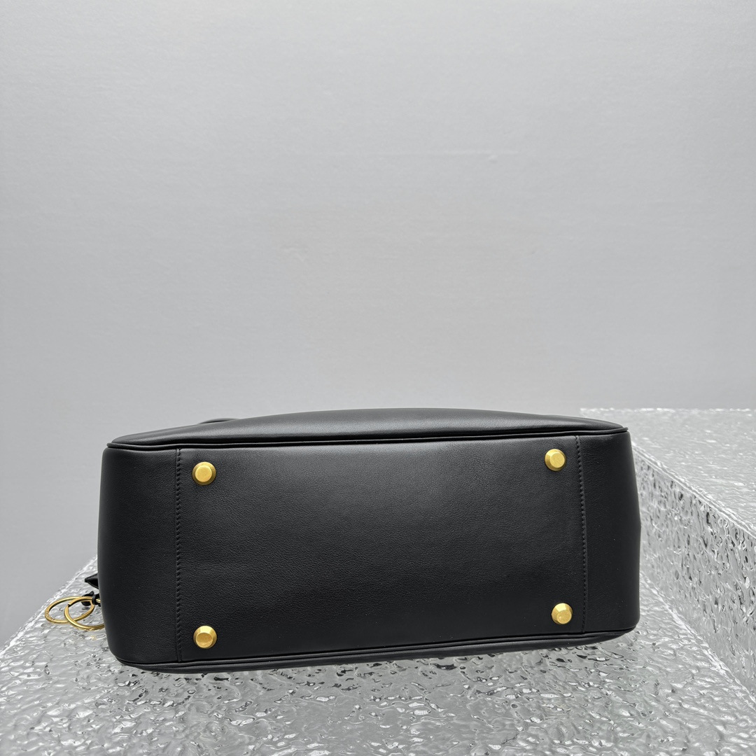 Balenciaga Bel Air Hobo Bag Large In Black  - FashionPlug