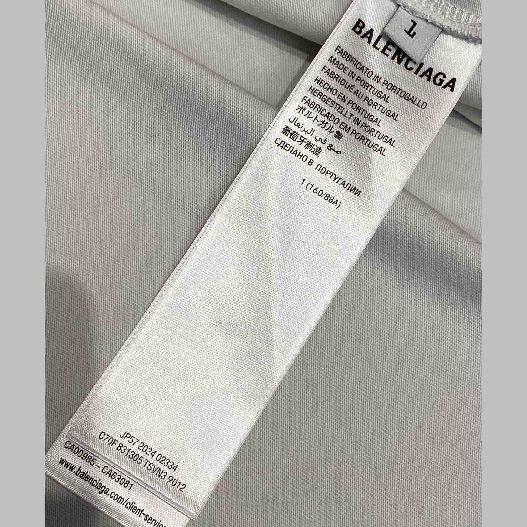 Balenciaga Basketball Sneaker T-Shirt Oversized In Dirty White - FashionPlug