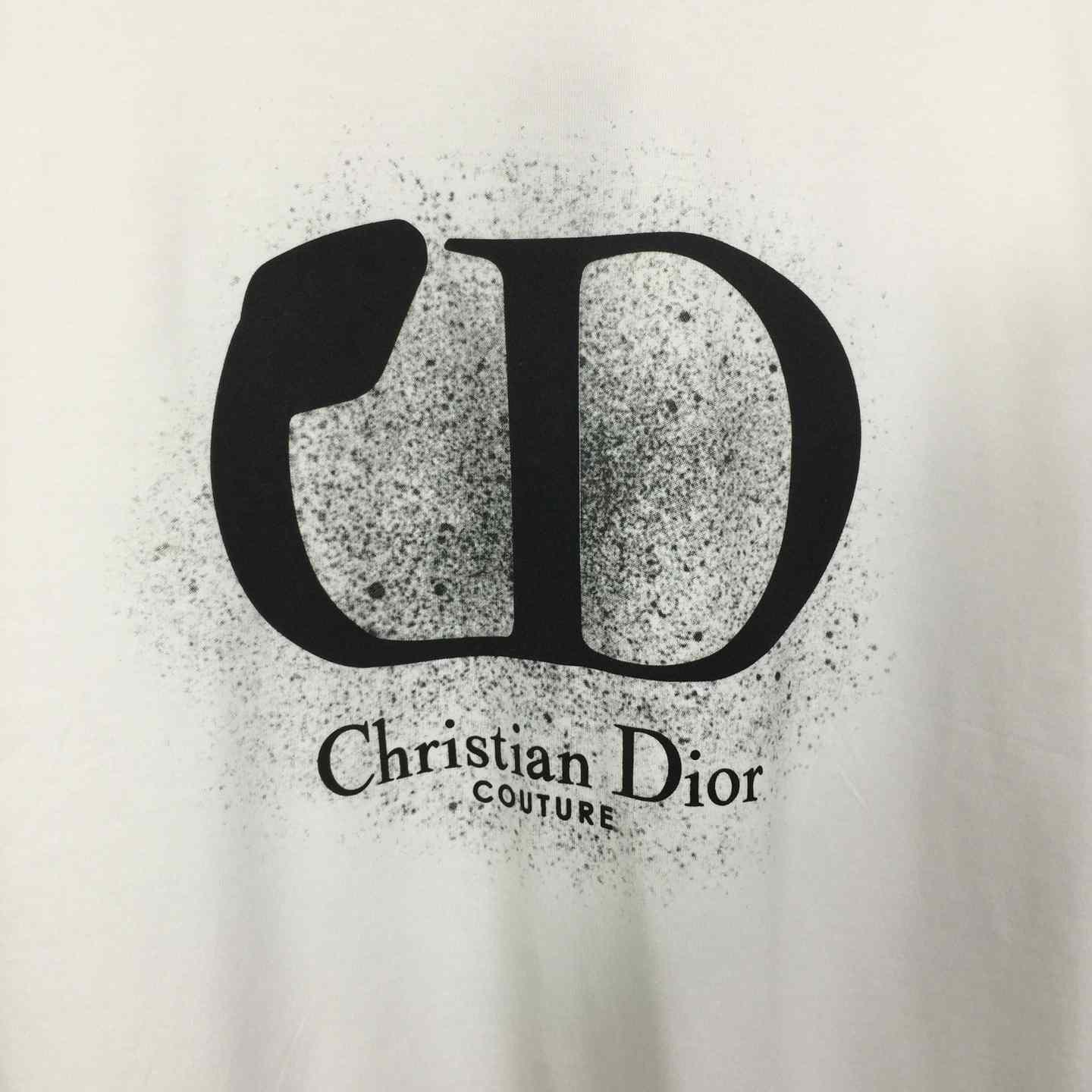 Dior Logo Cotton T-Shirt  - FashionPlug