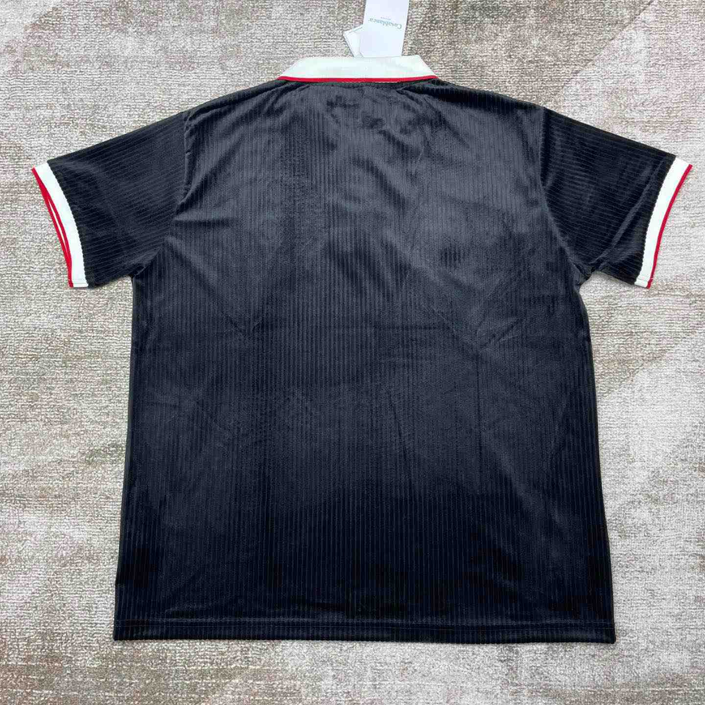 Casablanca Rib Velour Polo Shirt   c878 - FashionPlug