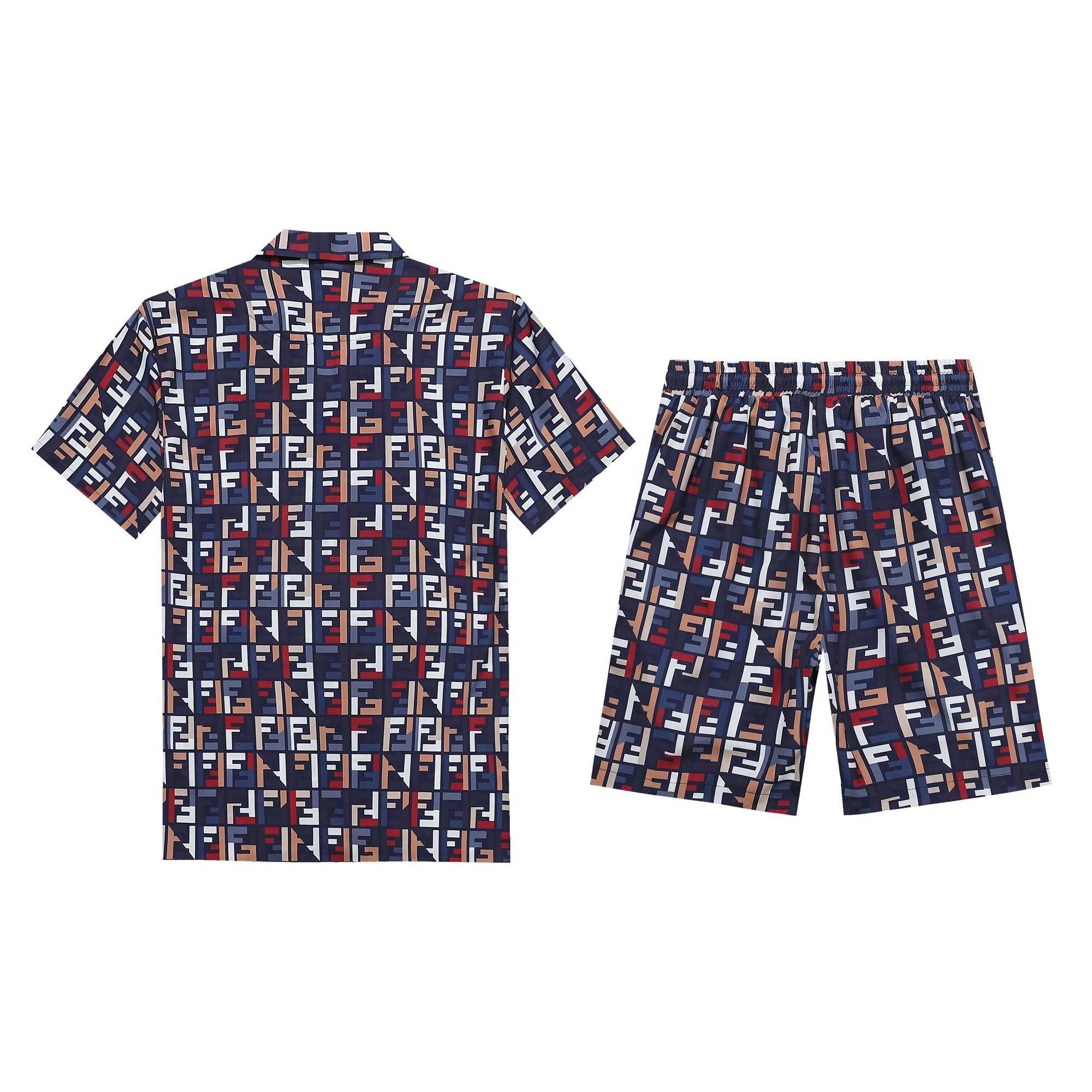 Fendi Silk Shirt And Short - FashionPlug