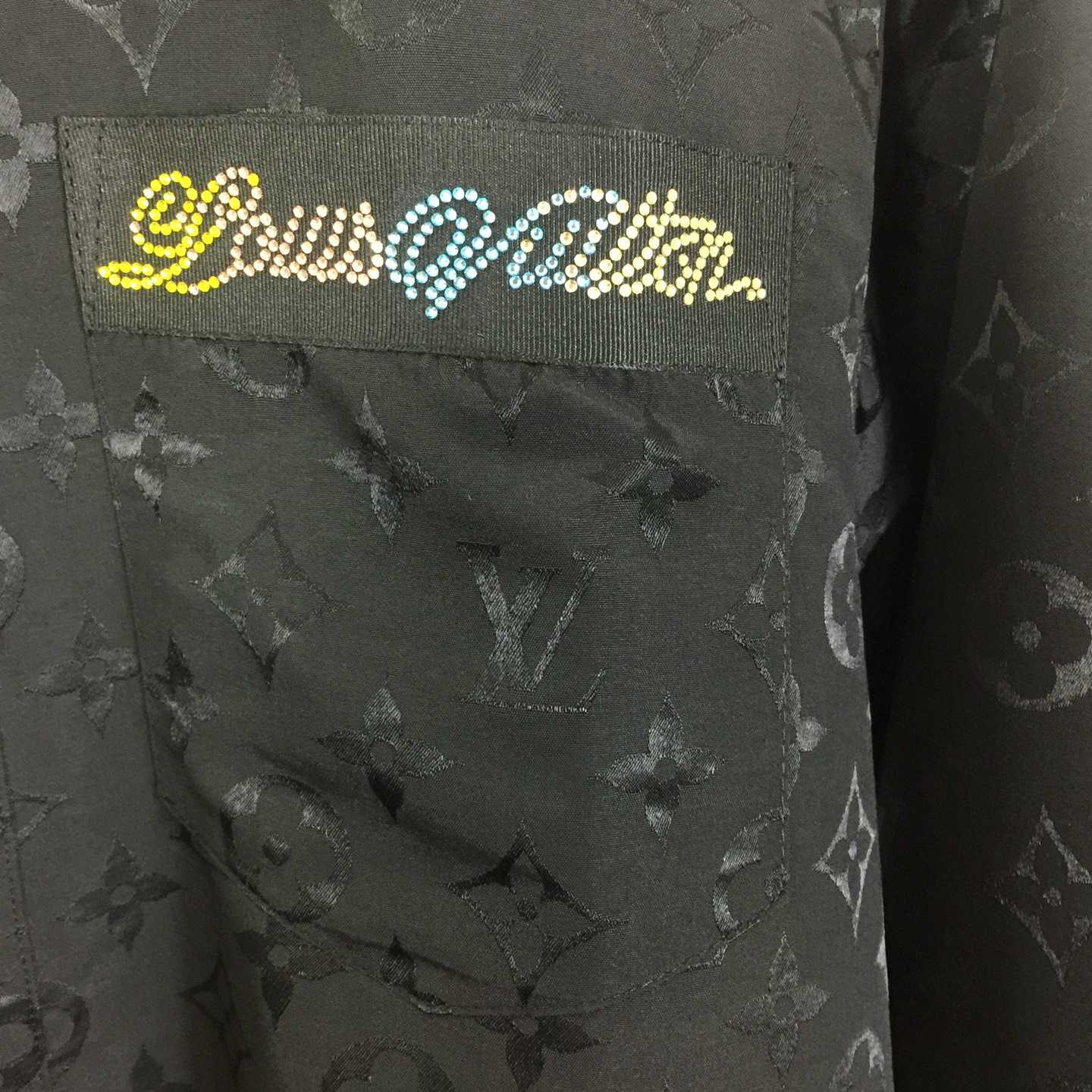Louis Vuitton Monogram Moire Jacquard Silk Overshirt  1AGTGQ - FashionPlug