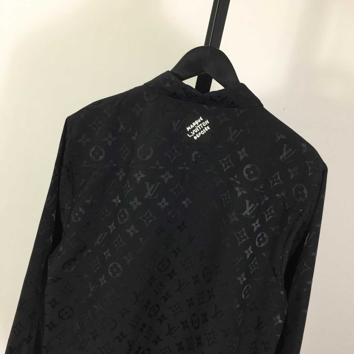 Louis Vuitton Monogram Moire Jacquard Silk Overshirt  1AGTGQ - FashionPlug
