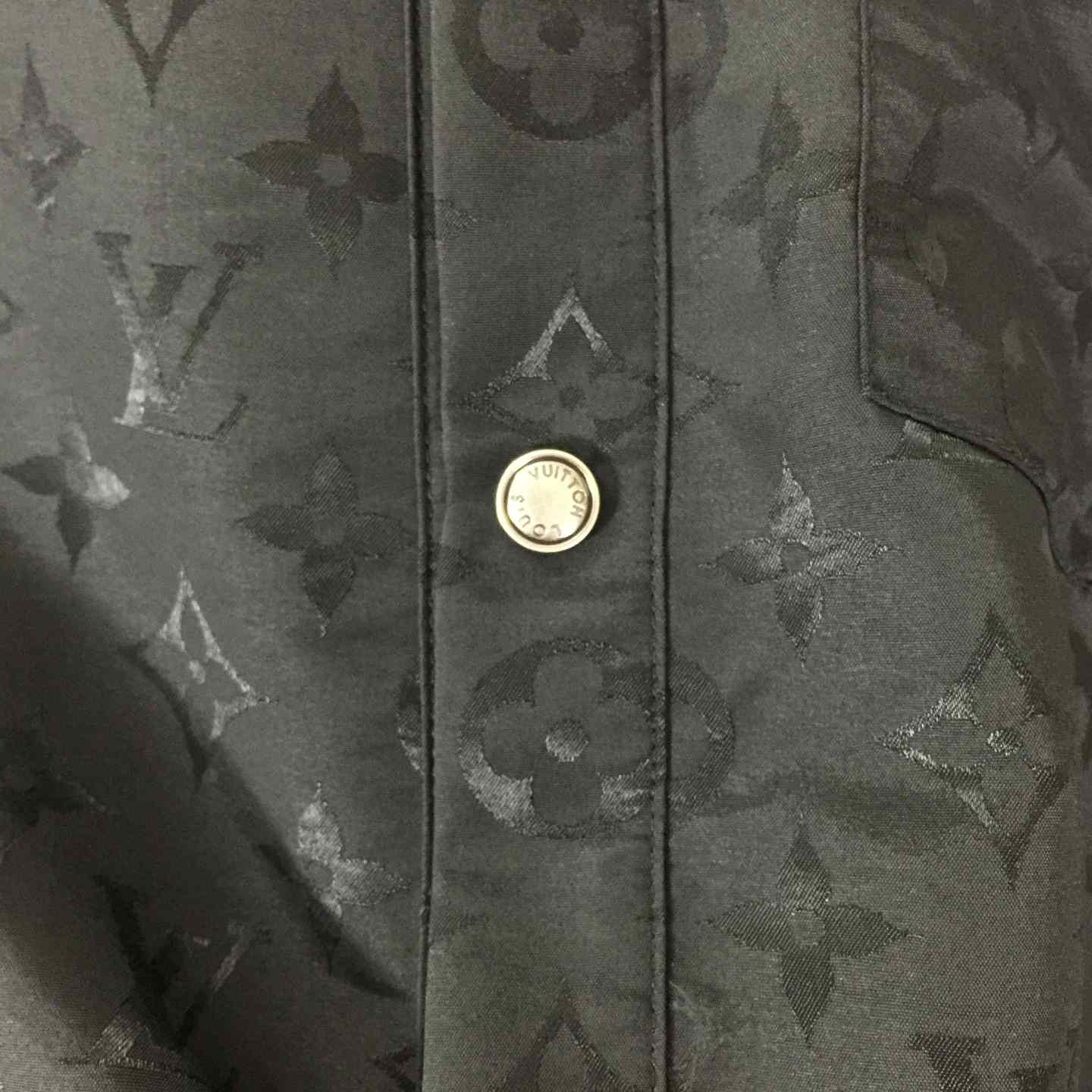 Louis Vuitton Monogram Moire Jacquard Silk Overshirt  1AGTGQ - FashionPlug